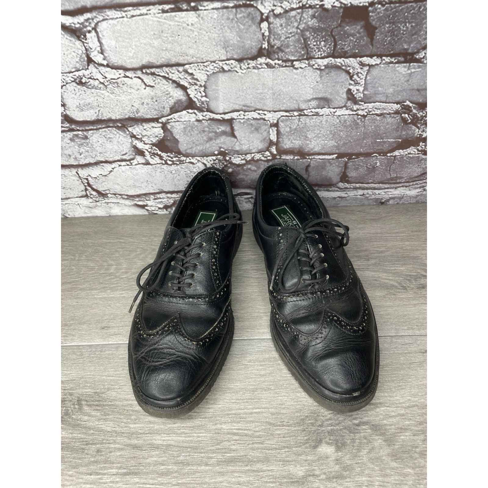 Other Jarking Classics Black Leather Lace Up Oxfords Shoes Men Sz Size US 6 / EU 39 - 22 Thumbnail
