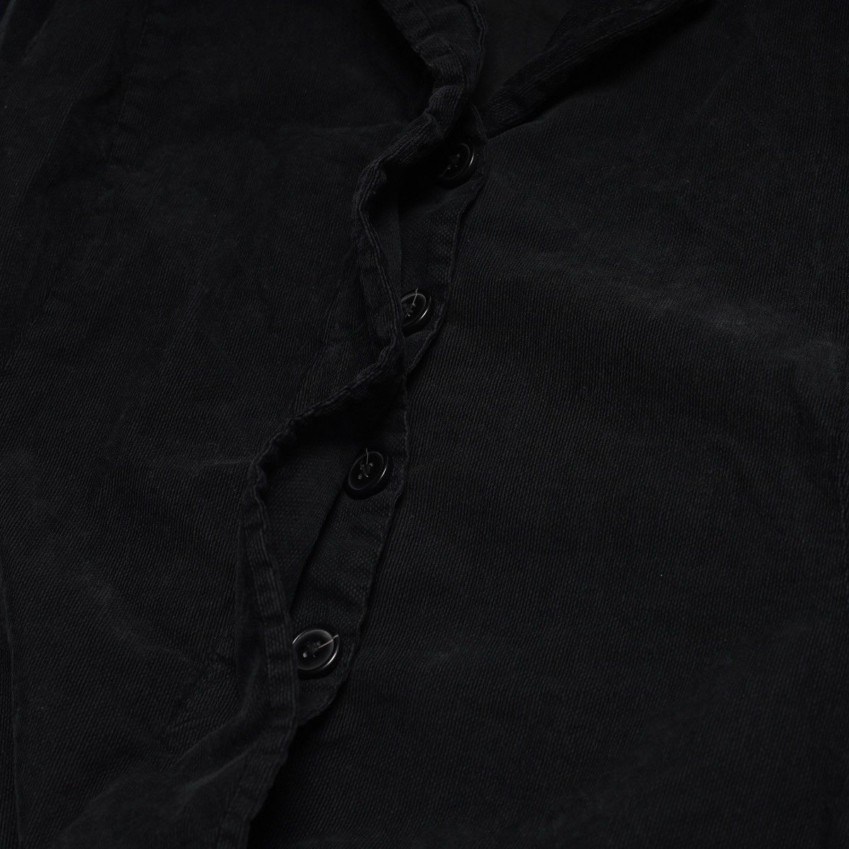 Rundholz Rundholz Corduroy Velvet Blazer Black Jacket Avantgarde Size L / US 10 / IT 46 - 6 Thumbnail