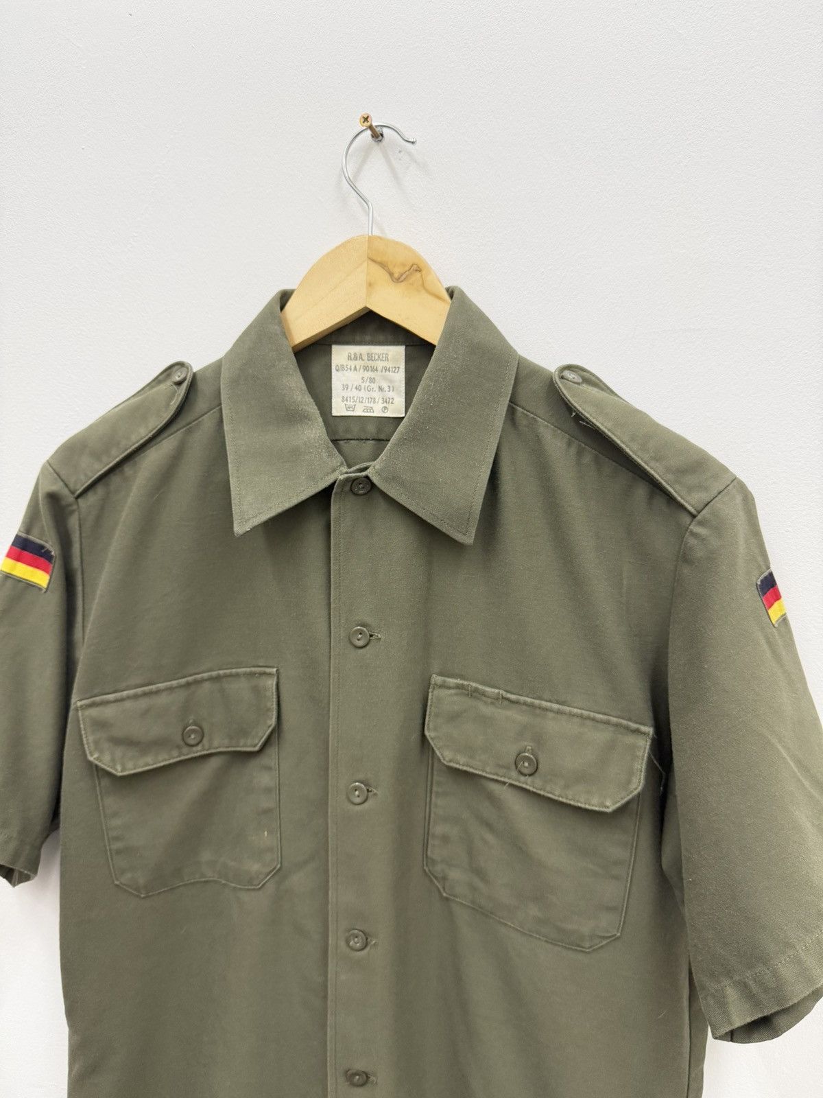 Vintage Vintage 80s Germany Army Shirt Size US M / EU 48-50 / 2 - 3 Thumbnail