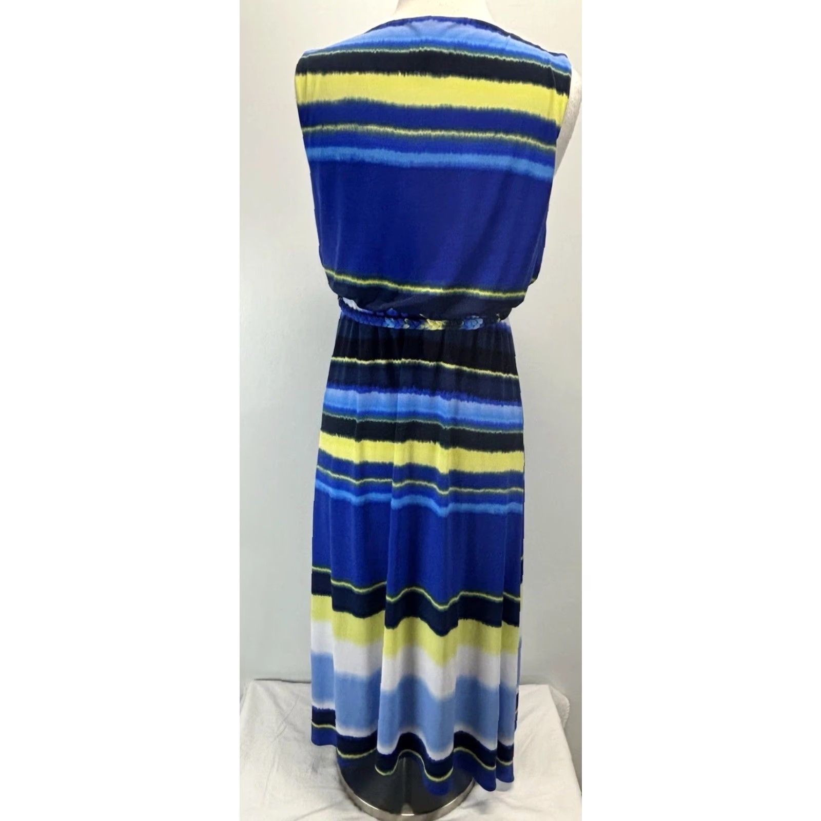 Vintage VINTAGE Chico's Women's Maxi Dress Sleeveless Belted Blue Casual Summer Spring Fall M Size M / US 6-8 / IT 42-44 - 3 Thumbnail