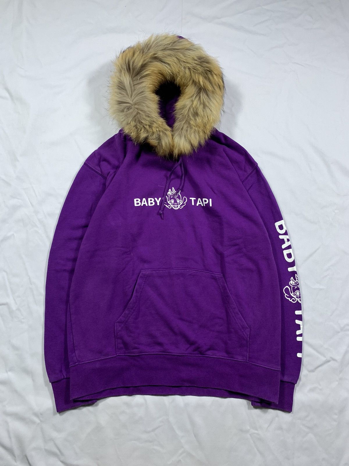If Six Was Nine × Japanese Brand × Le Grande Bleu (L.G.B.) Japanese Purple baby tapi up Fur Hoodie lgb style Size US XL / EU 56 / 4 - 1 Thumbnail