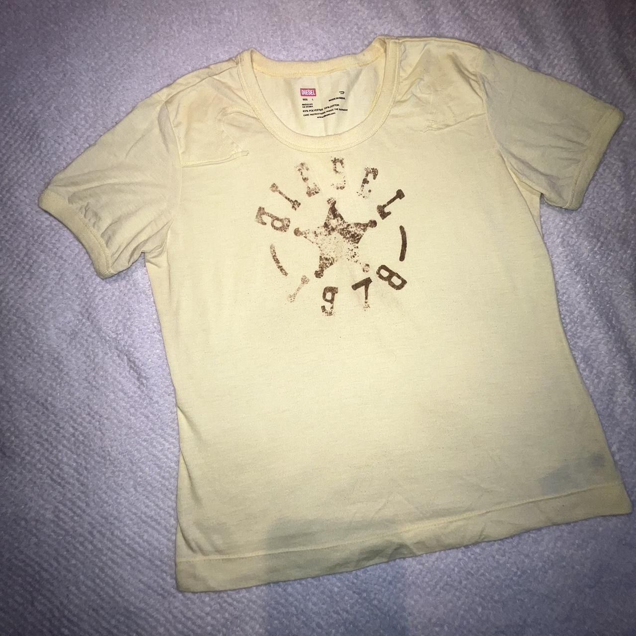 Diesel DIESEL Yellow Sheriff Star Tee – 1978 Graphic Size M / US 6-8 / IT 42-44 - 2 Thumbnail