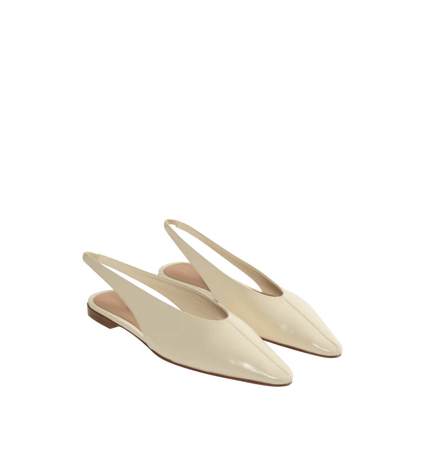 Bottega Veneta o1h1sh10526 Sofia Slingback Ballerina in Sea Salt/Off White Size US 6.5 / IT 36.5 - 3 Thumbnail