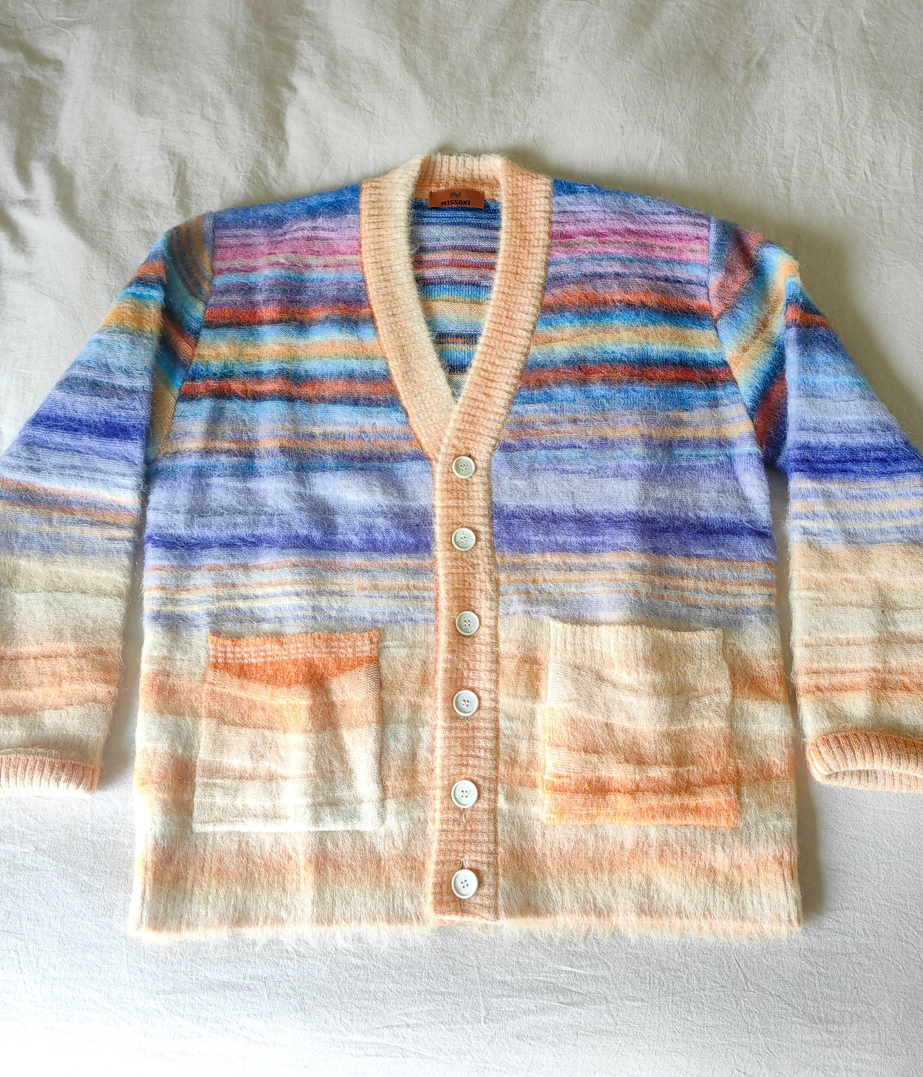 Missoni UNWORN Space-Dyed Dégradé Mohair/Alpaca Cardigan - BEAUTIFUL Size US M / EU 48-50 / 2 - 2 Thumbnail