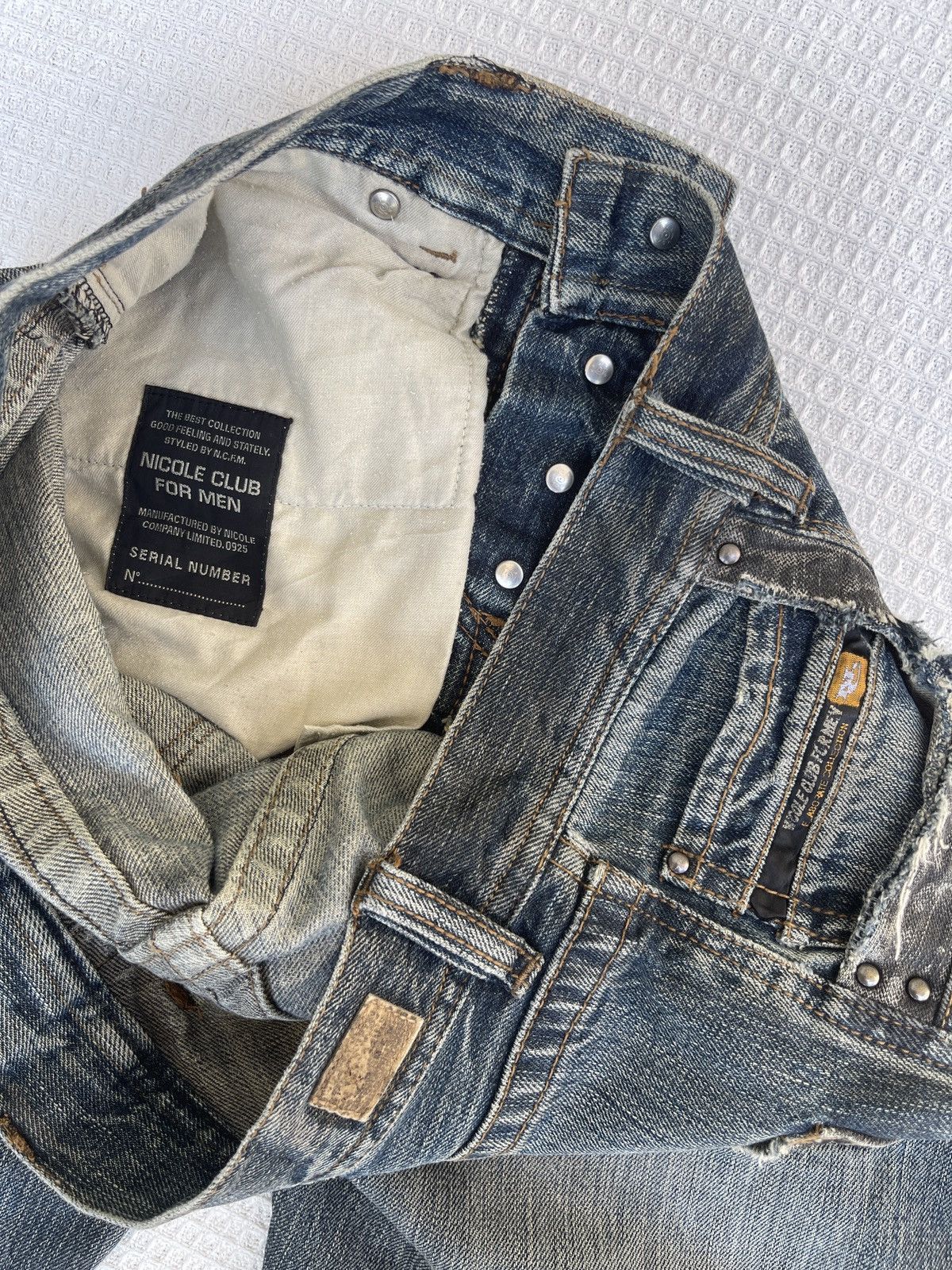 Nicole Club Last Drop🔥Rare🔥Nicole Club For Men Bootcut Distressed Jeans Size US 32 / EU 48 - 10 Thumbnail