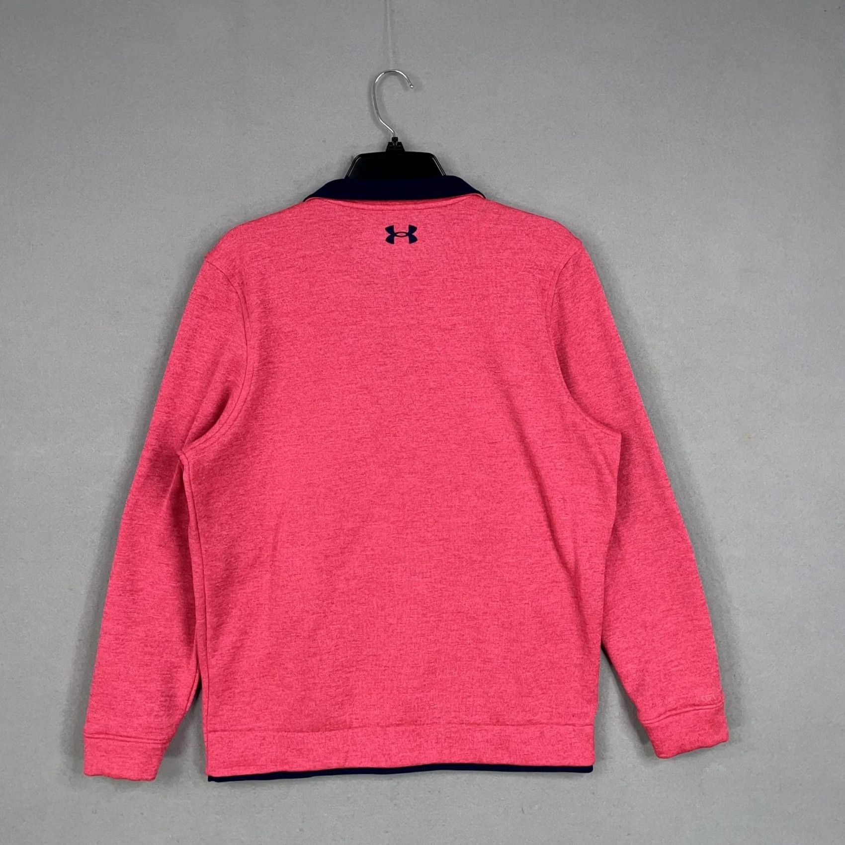 Under Armour Under Armour Pullover Mens Medium Pink Quarter Zip Golf Sweatshirt Logo Size US M / EU 48-50 / 2 - 5 Thumbnail
