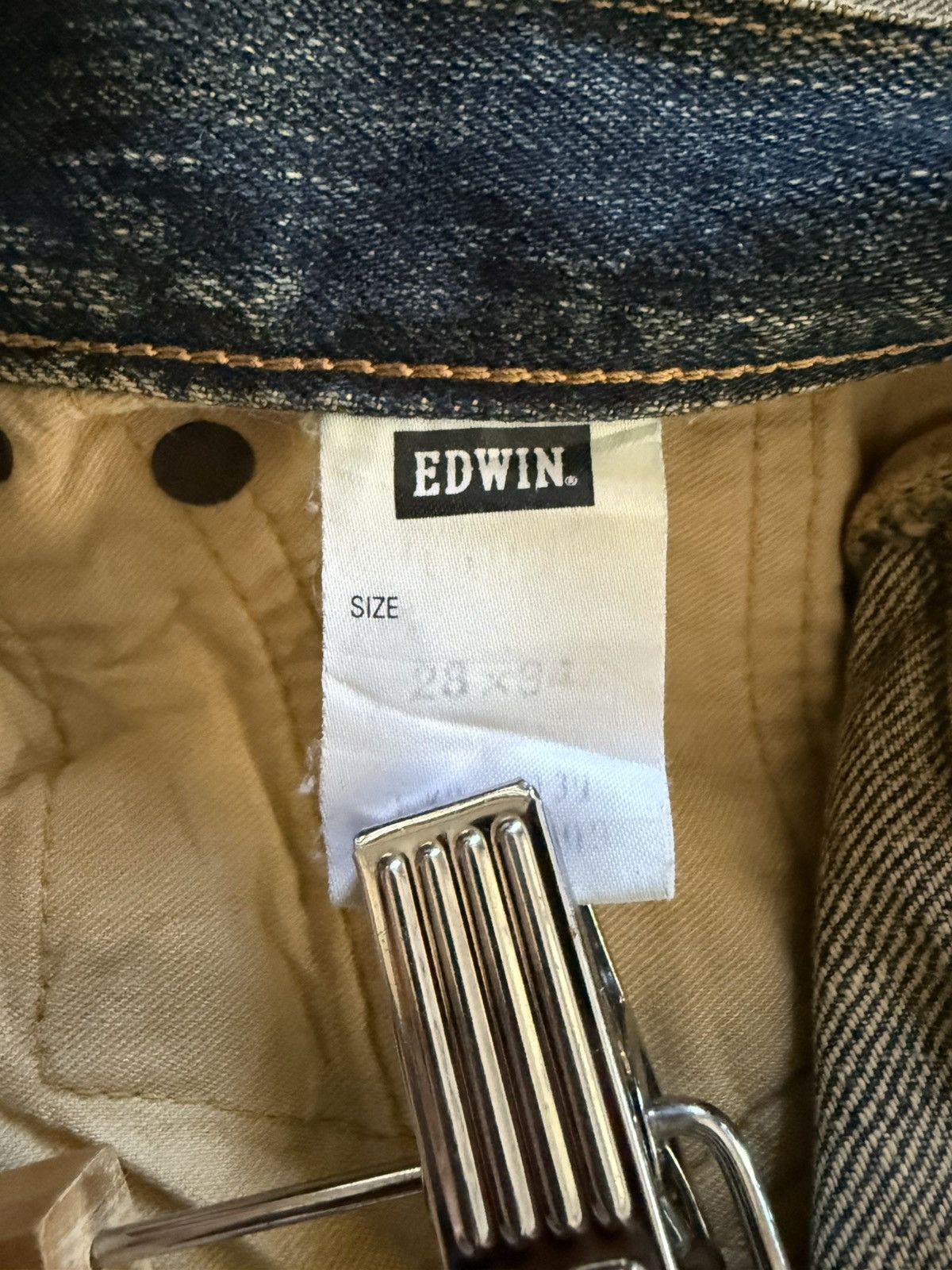 Beams Plus × Orslow Edwin 505 Mud Wash Patina Fade Selvedge Loose Jeans Size US 29 - 19 Thumbnail