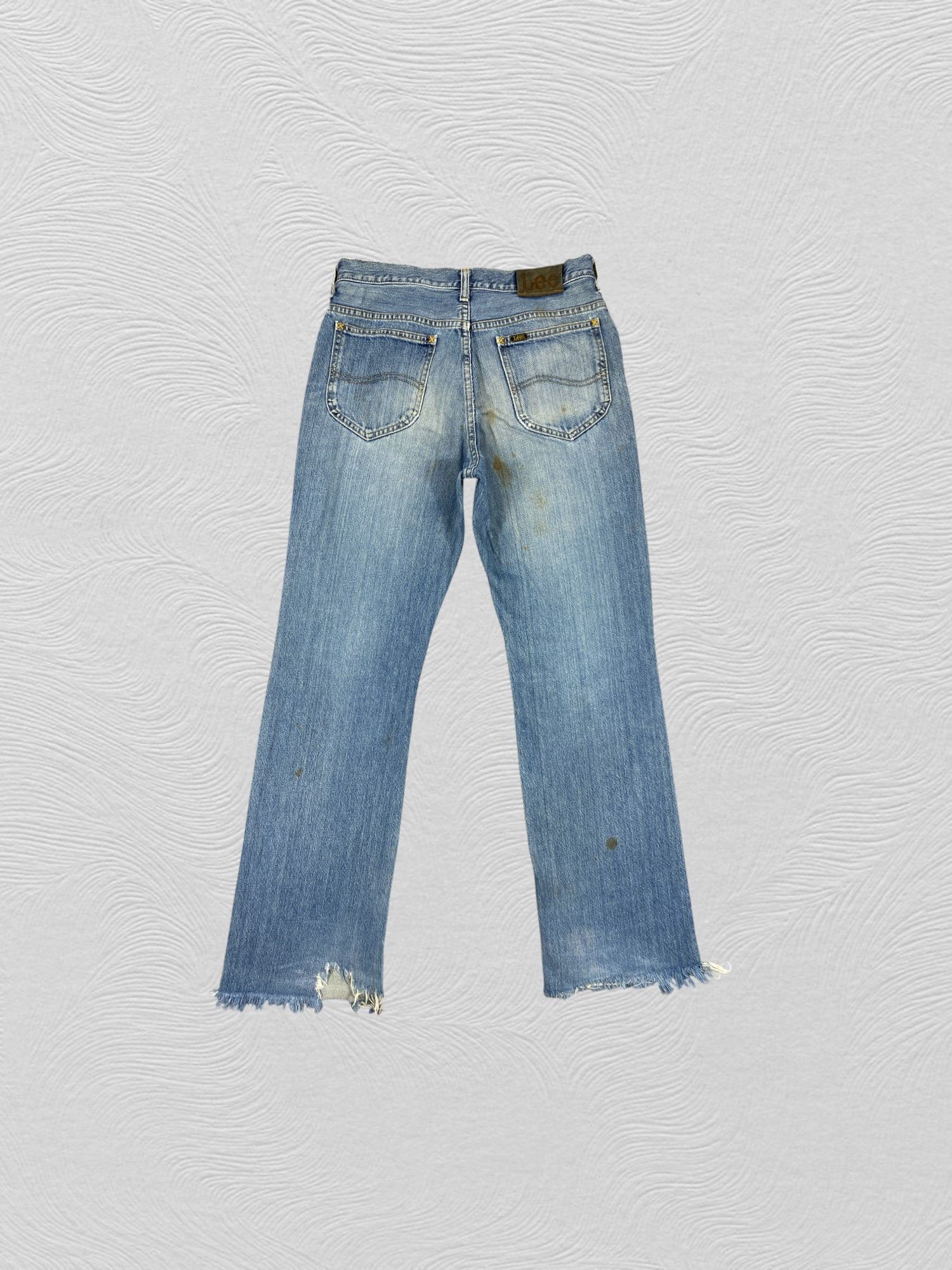 Japanese Brand Distressed Blue Vintage Lee Flare Jeans 30x32 Denim- JN3534 Size US 30 / EU 46 - 2 Thumbnail