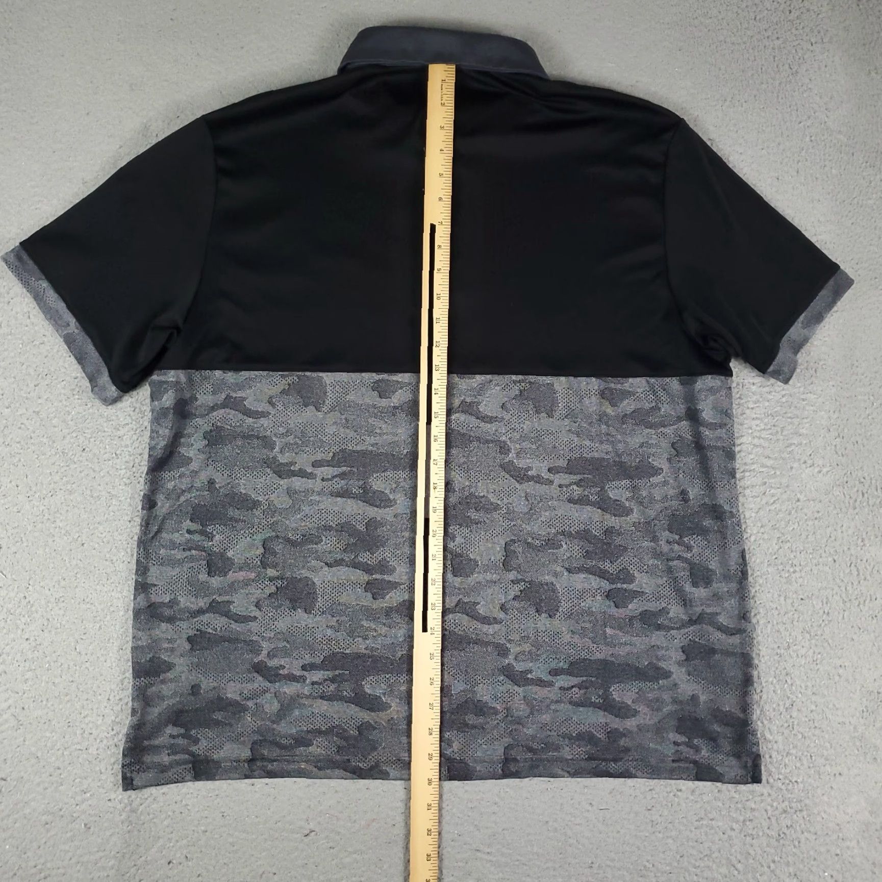 Vintage Greg Norman Polo Shirt Mens 2XL Black Gray Camouflage Shark Casual Short Sleeve Size US XXL / EU 58 / 5 - 4 Thumbnail