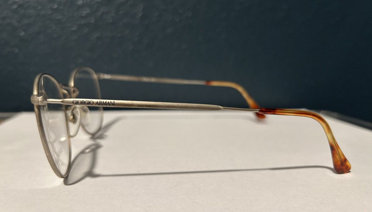 Giorgio Armani Giorgio Armani 130 silver/pale gold vintage 80’s glasses Size ONE SIZE - 3 Thumbnail