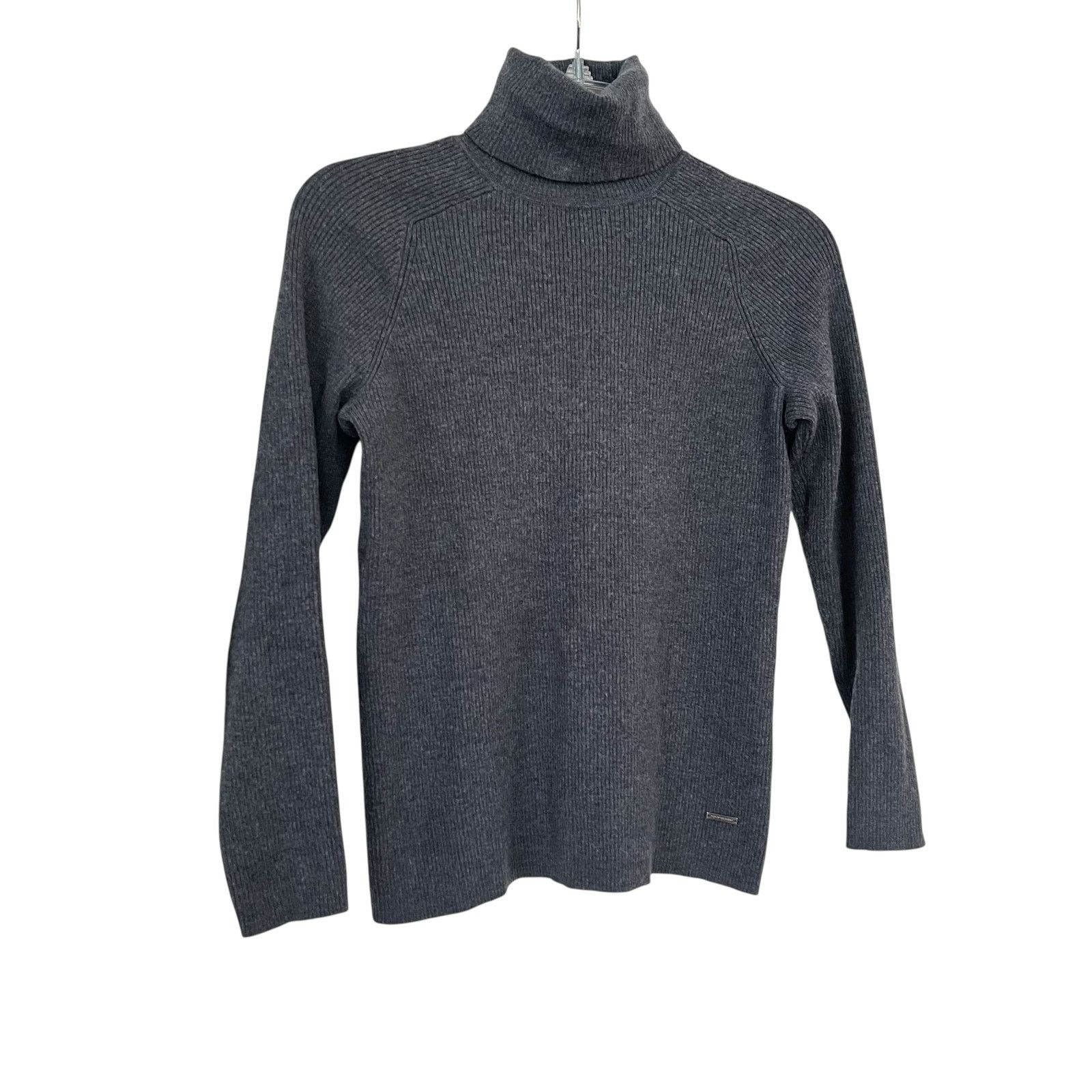 Tory Burch Tory Burch Gray Merino Wool Turtleneck Sweater XS Size XS / US 0-2 / IT 36-38 - 1 Thumbnail