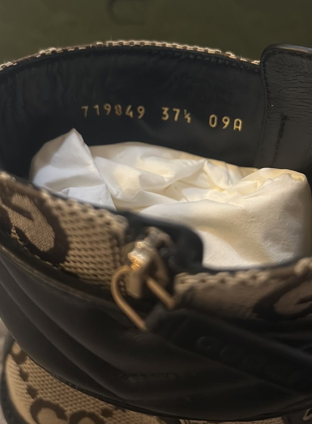 Gucci Flores Calfskin Monogram Maxi GG Nappa Double G Boot Size US 7.5 / IT 37.5 - 6 Thumbnail