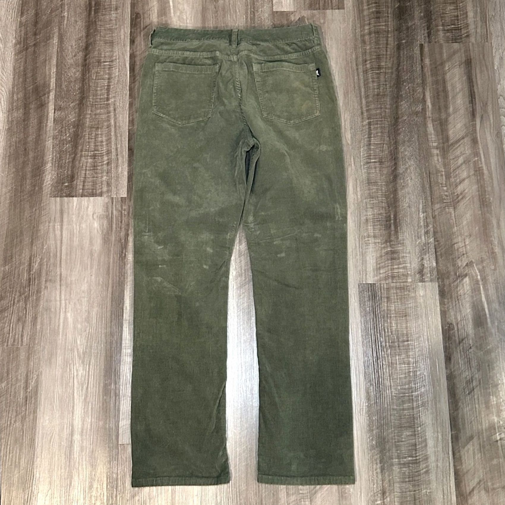Vineyard Vines Vineyard Vines Corduroy 5 Pocket Straight Leg Pants Men 33 Regular Olive Green 33x32 Chino Mens Size US 33 - 3 Thumbnail