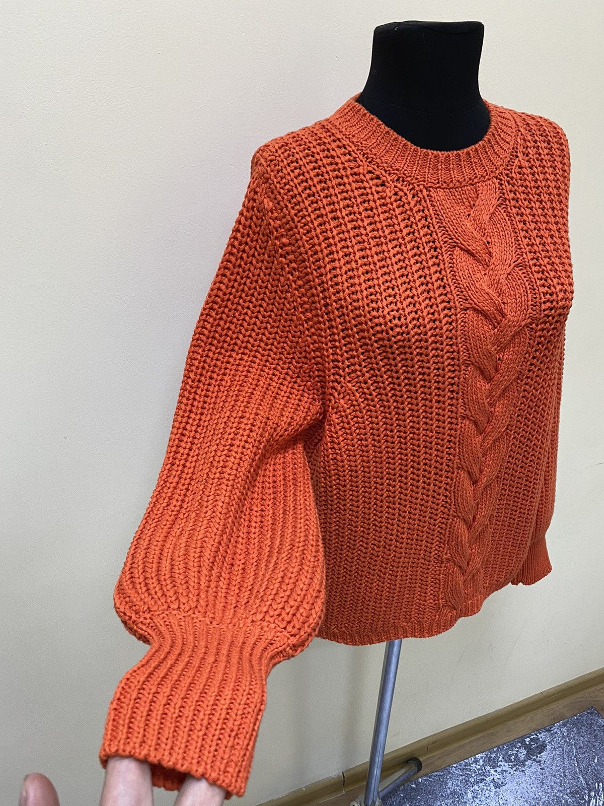 Sezane Sezane Orange Cotton Knit Jumper Sweater Size S Size S / US 4 / IT 40 - 5 Thumbnail
