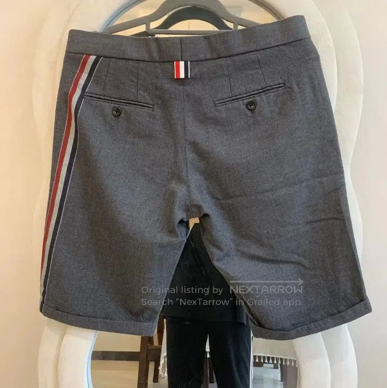 Thom Browne Thom Browne Gray Wool Men's Shorts . Size US 30 / EU 46 - 1 Thumbnail