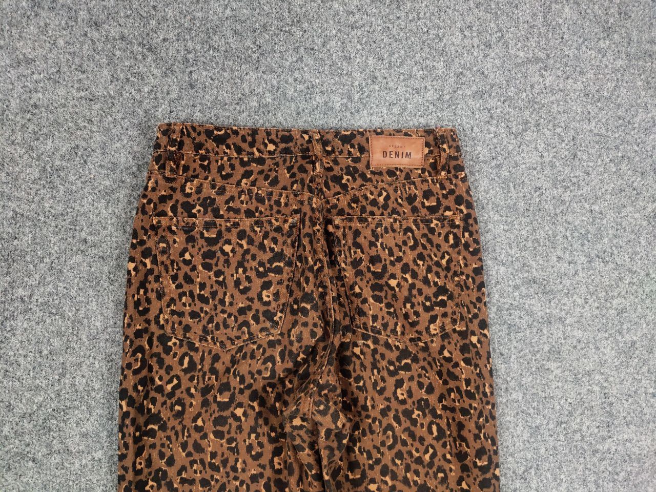 Sezane Sezane France Design Art Leopard brown Denim Ankle Jeans Size 27" / US 4 / IT 40 - 9 Thumbnail