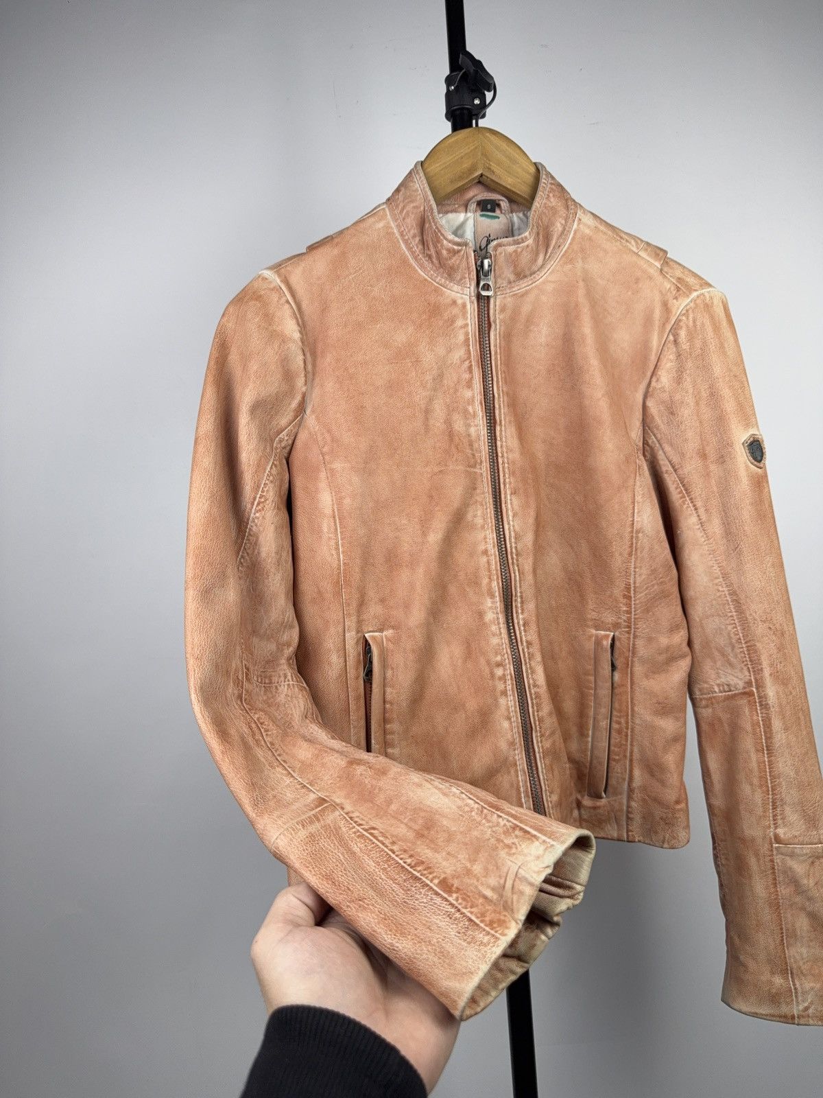 Genuine Leather Vintage 90s Gipsy Avant Garde Leather Biker MOTO Y2K Jacket Size S / US 4 / IT 40 - 5 Thumbnail