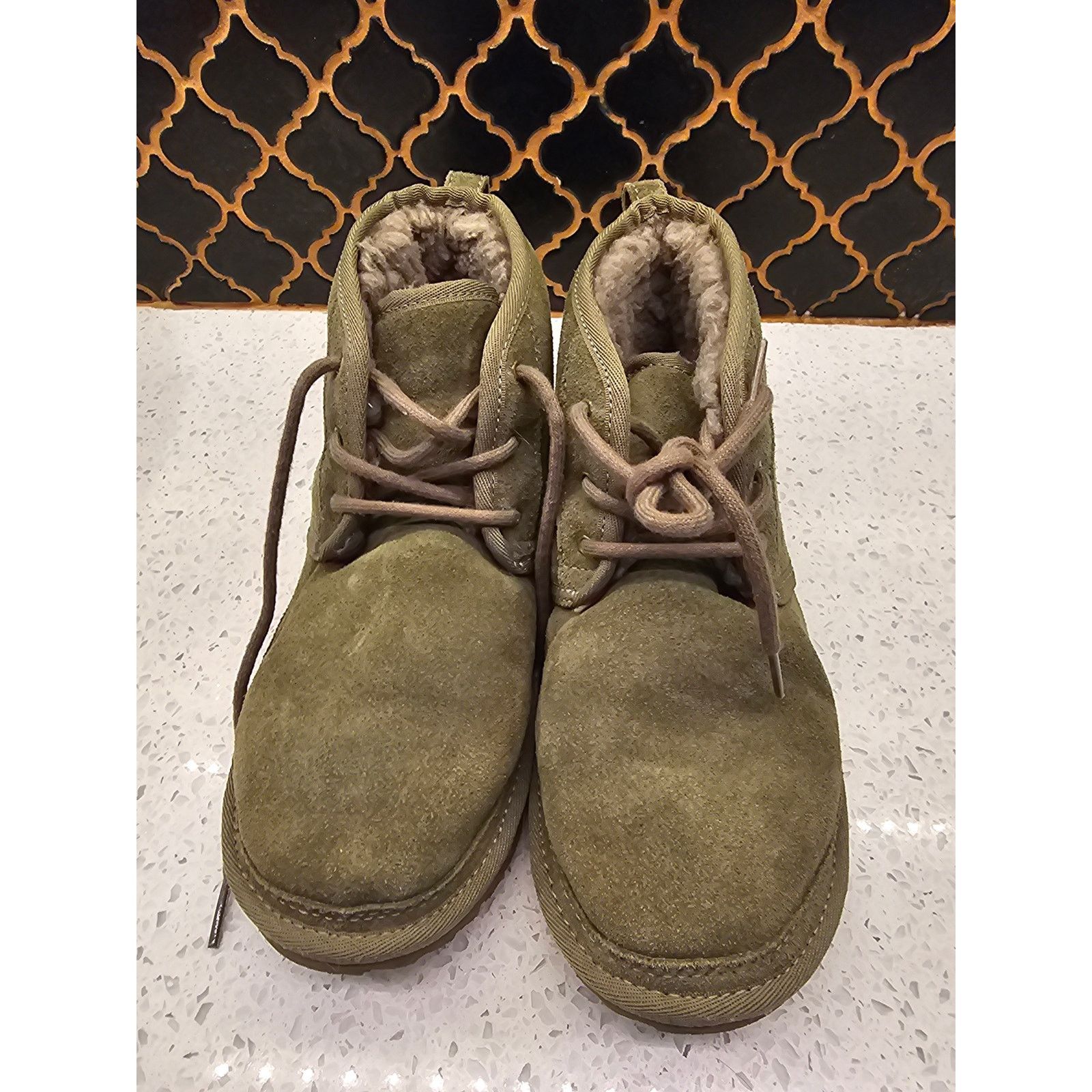 Ugg UGG Neumel II Women’s Chukka Boots – Olive – Cozy Luxe Size US 5 / IT 35 - 4 Thumbnail