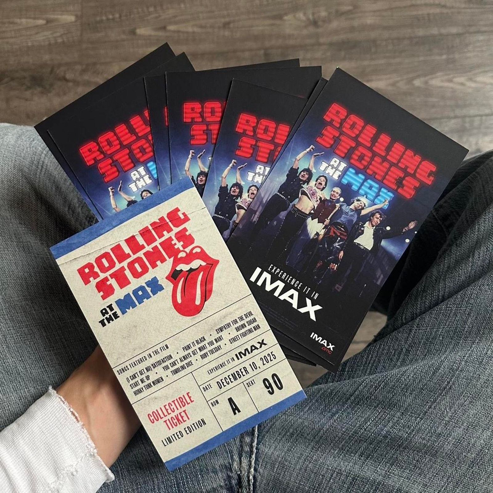 Band Tees × Other Rolling Stones Max AMC IMAX Exclusive Movie Promo Mini Print Size ONE SIZE - 1 Thumbnail