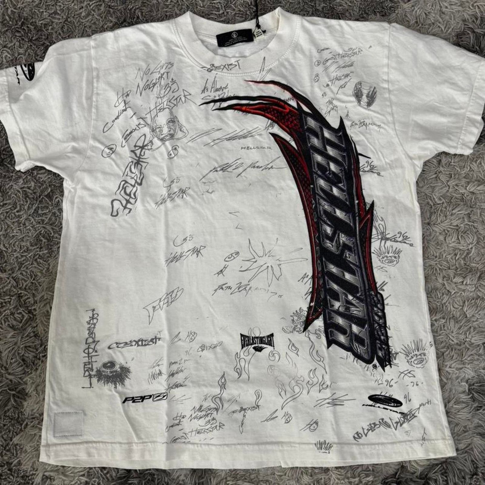 HELLSTAR Hellstar nascar tee rare unreleased Size US S / EU 44-46 / 1 - 3 Thumbnail