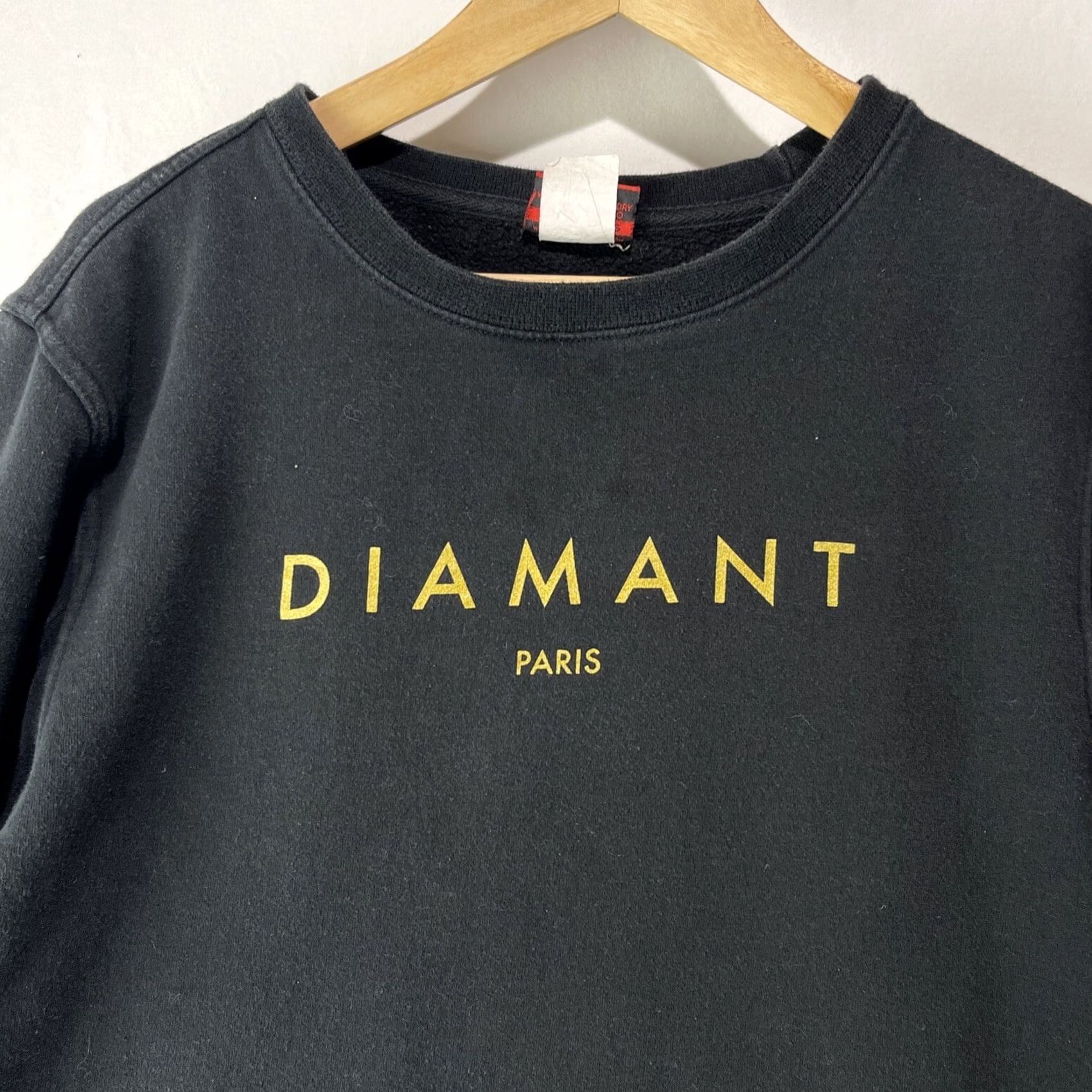 Diamond Supply Co. Diamond Supply Co Sweatshirt Womens Medium Diamant Paris Pullover Crew Black Cotton Blend Fleece Logo Beach Sports Winter Fall Spring Kid? Size M / US 6-8 / IT 42-44 - 2 Thumbnail