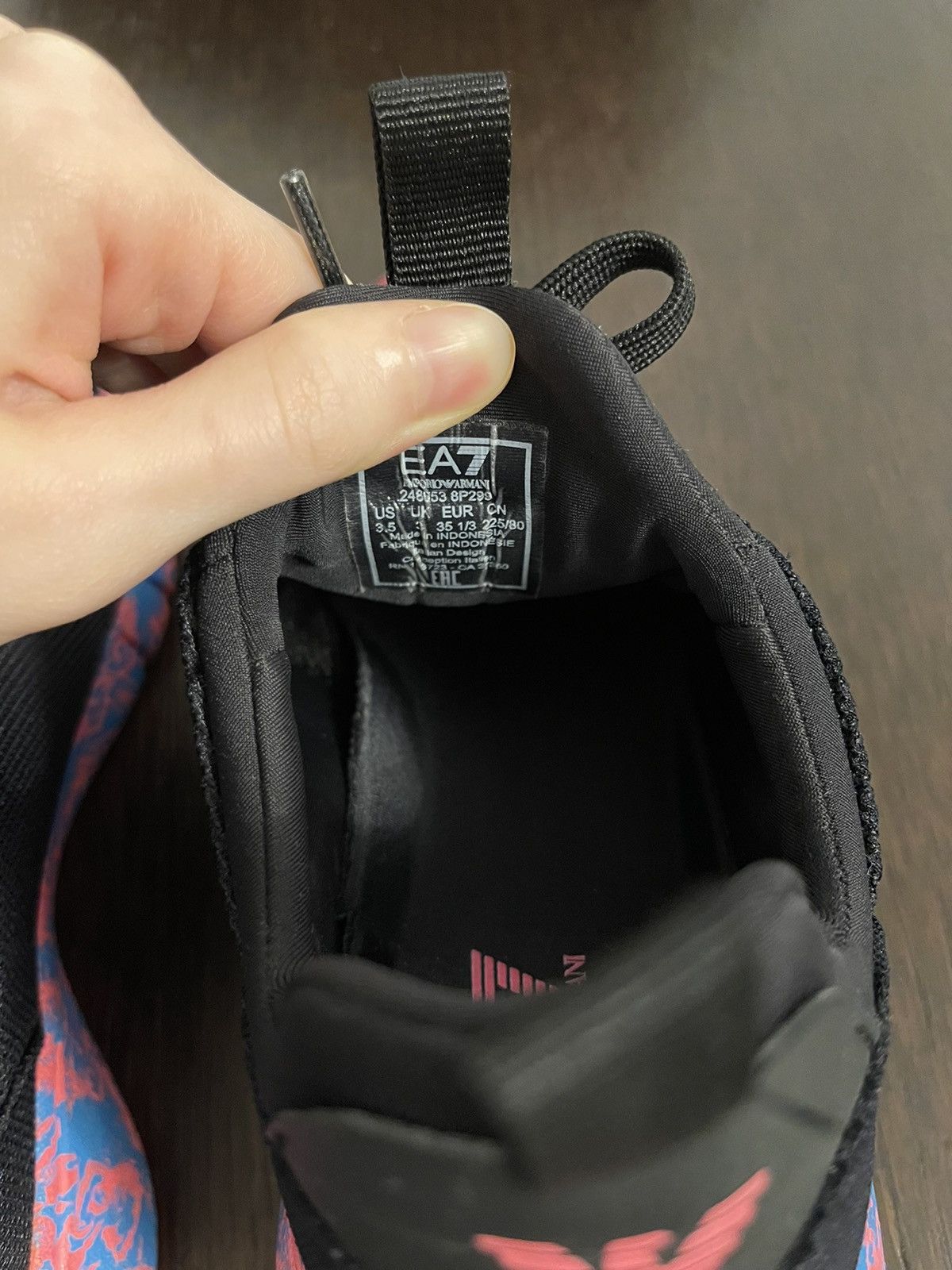 Emporio Armani EA7 black training sneakers Size US 5.5 / IT 35.5 - 8 Thumbnail