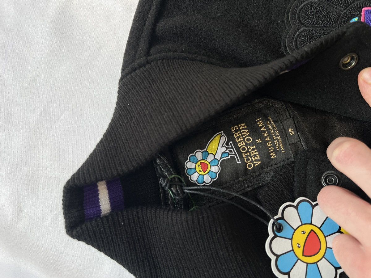 Drake OVO X Murakami Leather Varsity Jacket 2018 OG Flower Owl Size US S / EU 44-46 / 1 - 6 Thumbnail