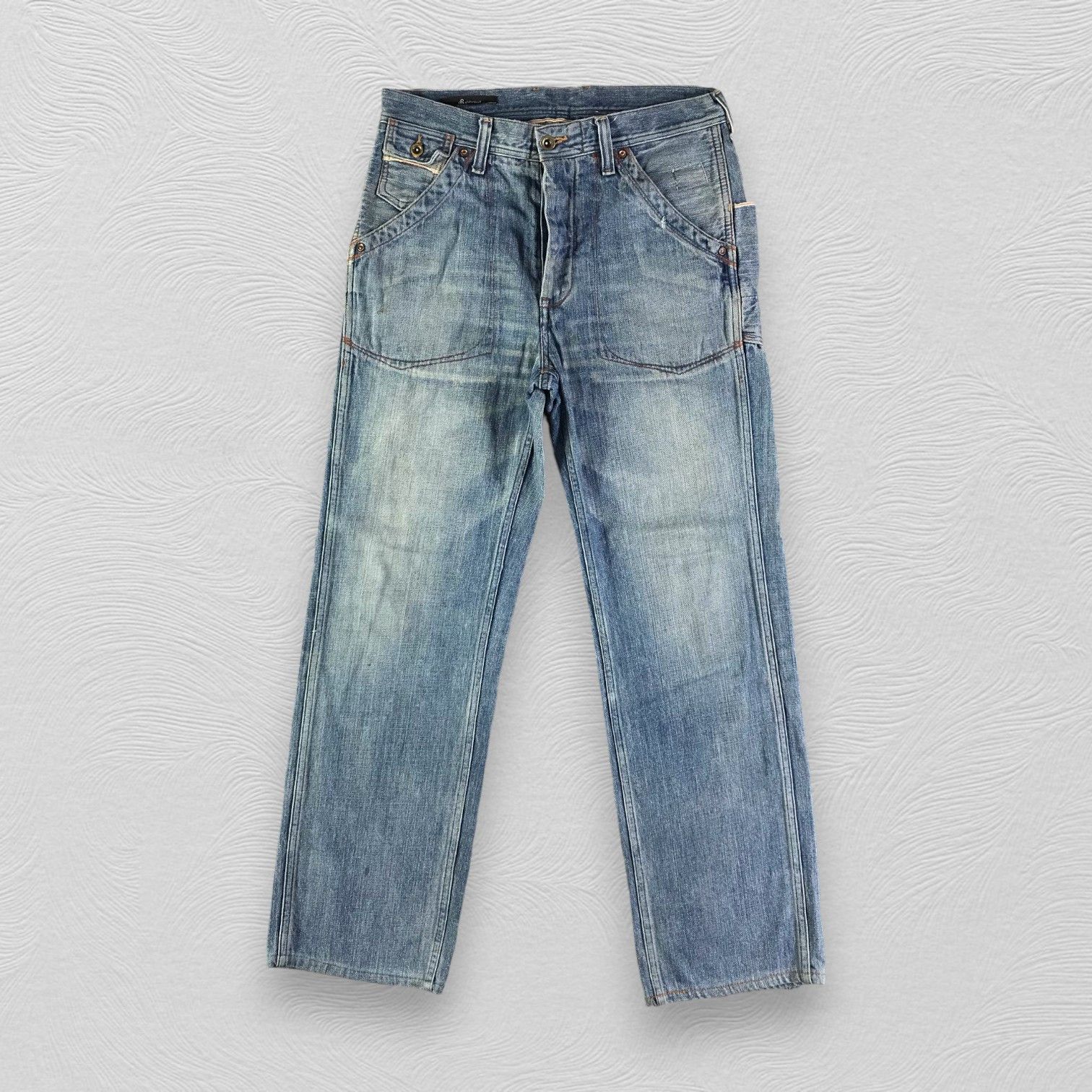Japanese Brand John Bull Jeans Medium Wash Denim Size US 31 - 1 Thumbnail