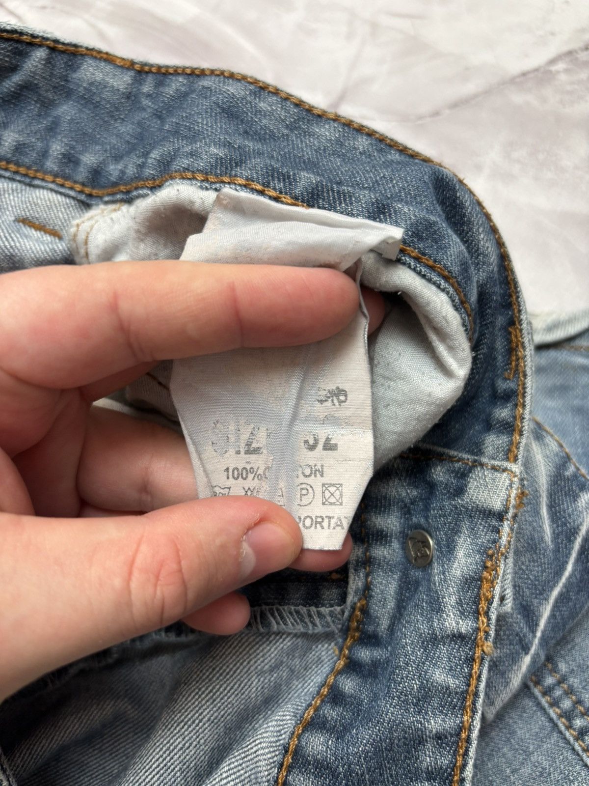 Japanese Brand Kosmo Lupo Japanese Style Denim Cargo Jeans Distressed Y2K Size US 32 / EU 48 - 15 Thumbnail