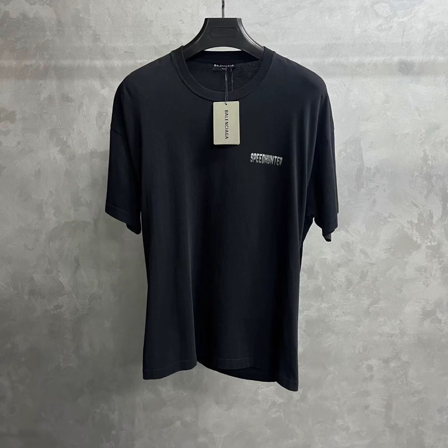 Balenciaga Balenciaga Black Printed Crewneck Short-Sleeve Tee Size US XXS / EU 40 - 1 Thumbnail