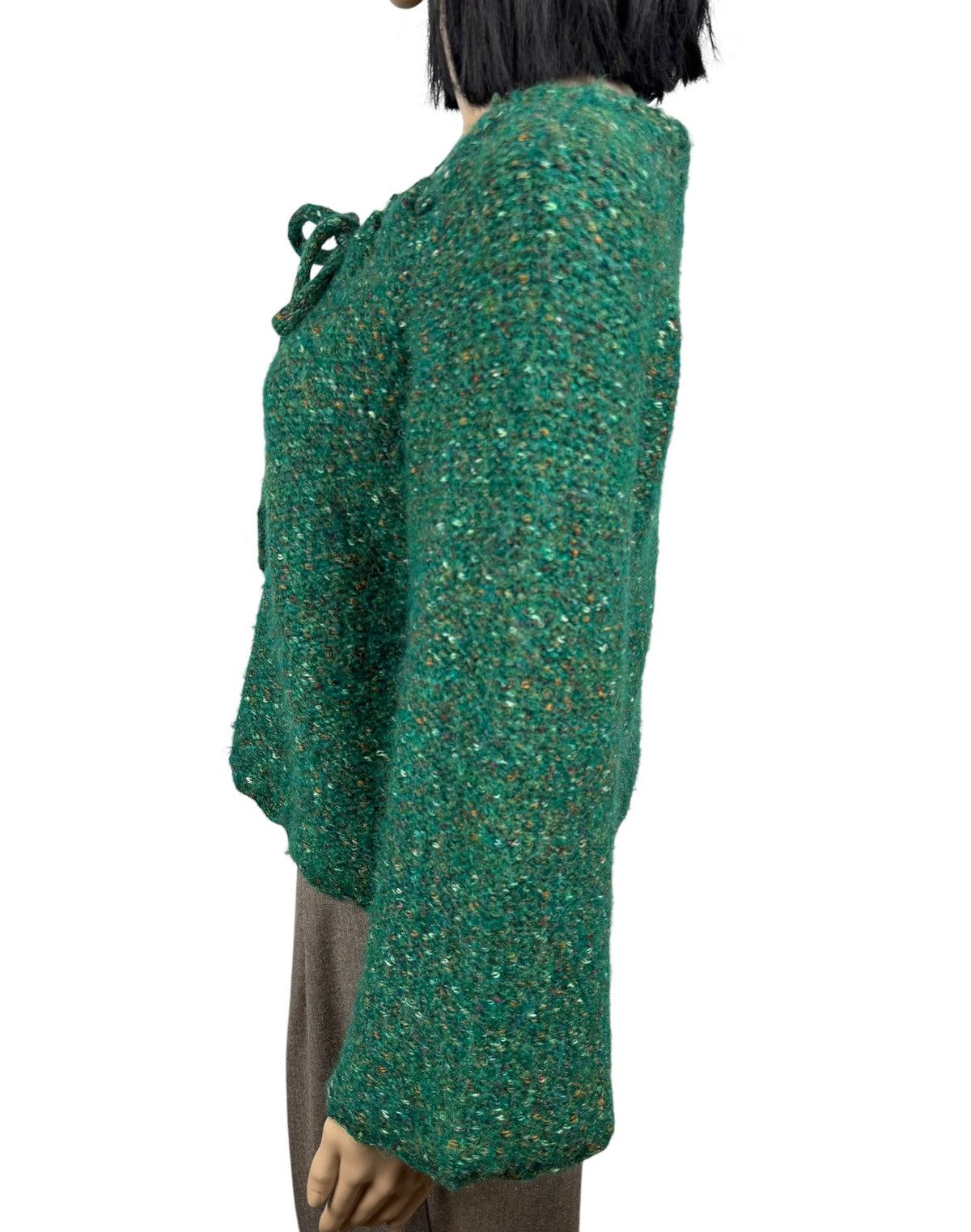 Designer Manoush Knit Sweater Baloon Sleeves Wool-Polyester size S Size S / US 4 / IT 40 - 5 Thumbnail