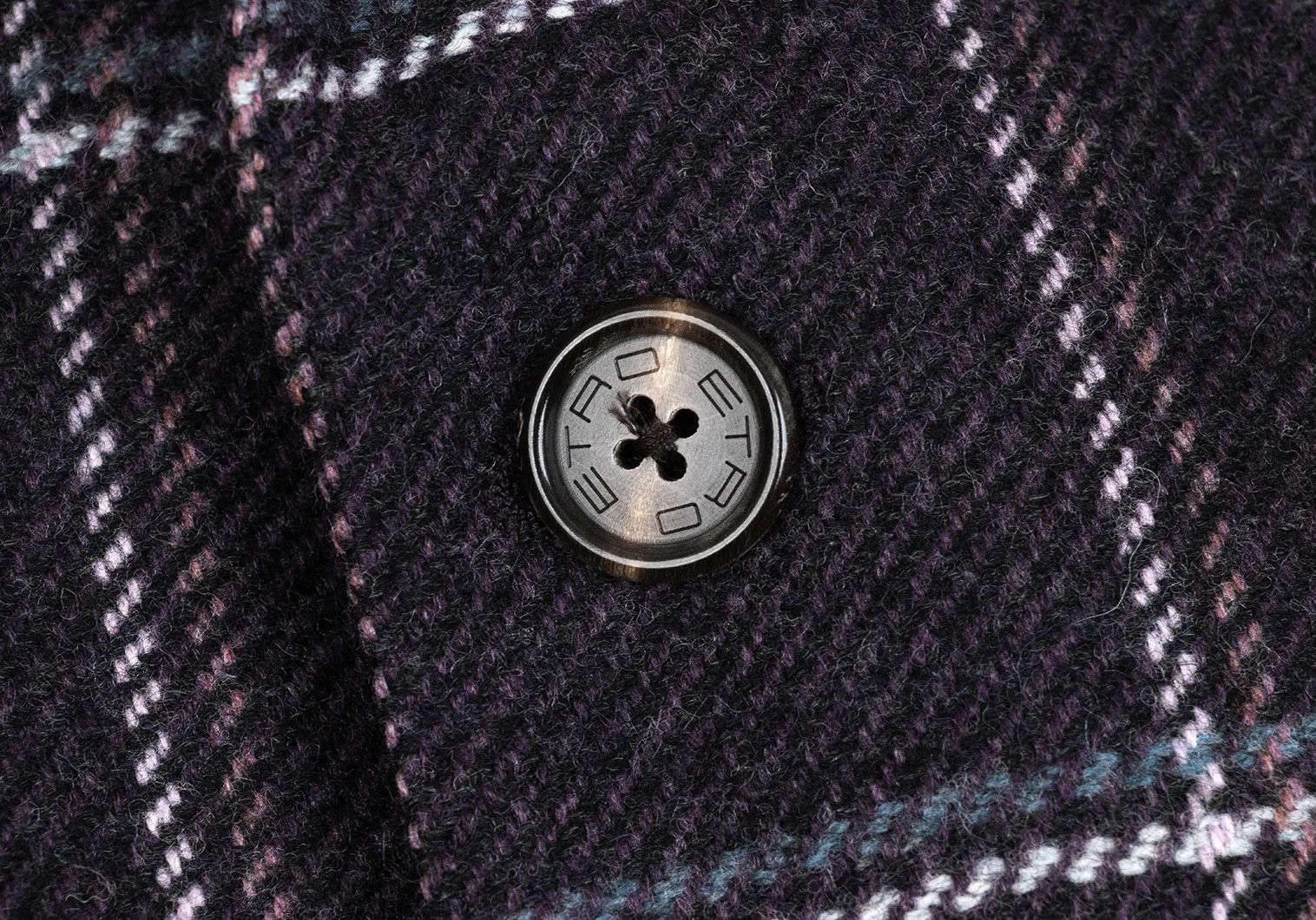 Etro Wool Check Jacket in Purple Size 52 Size US L / EU 52-54 / 3 - 10 Thumbnail