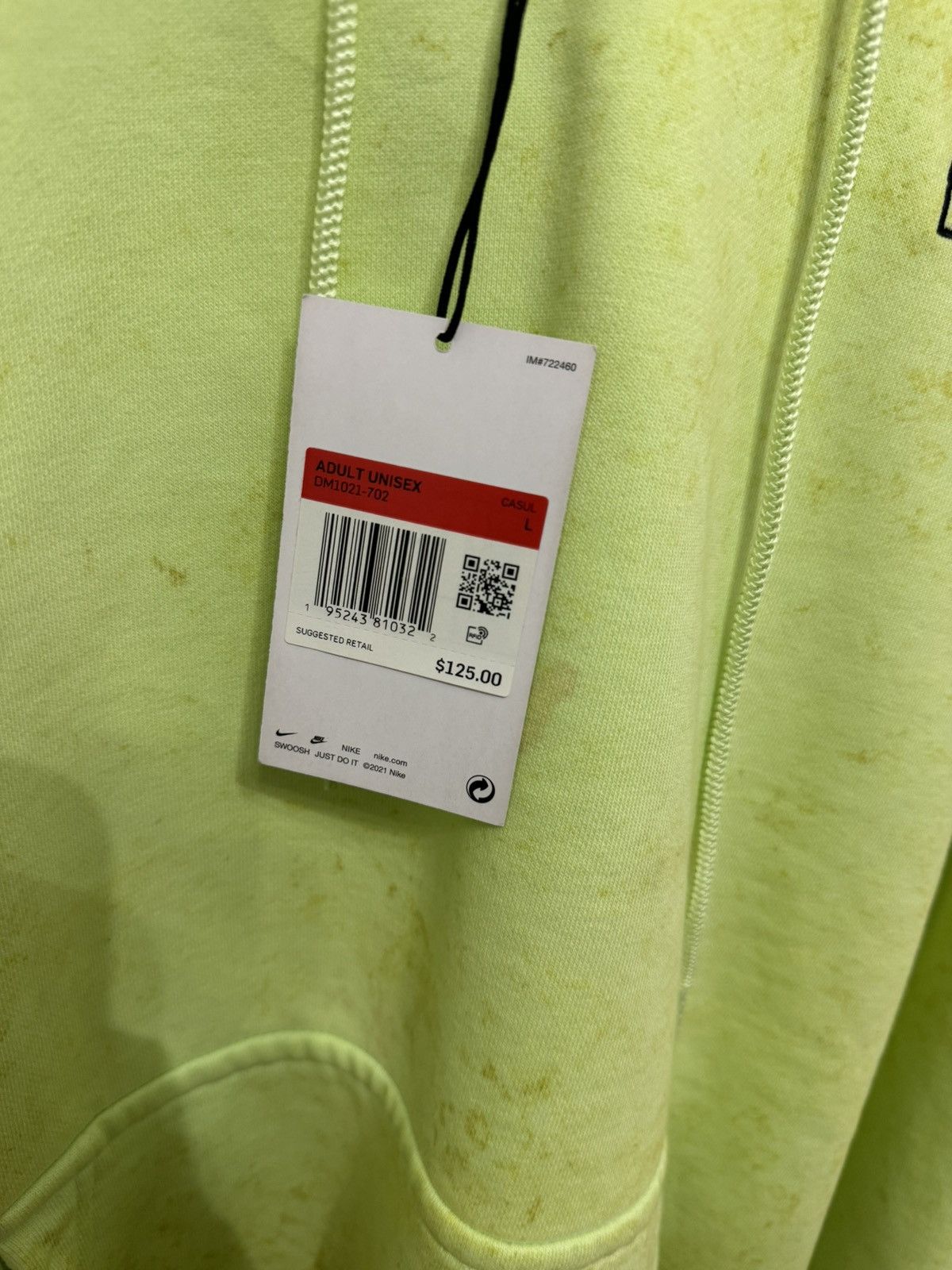 Nike × Stussy Nike Stussy Washed Volt Hoodie FINAL DROP Size US L / EU 52-54 / 3 - 4 Thumbnail