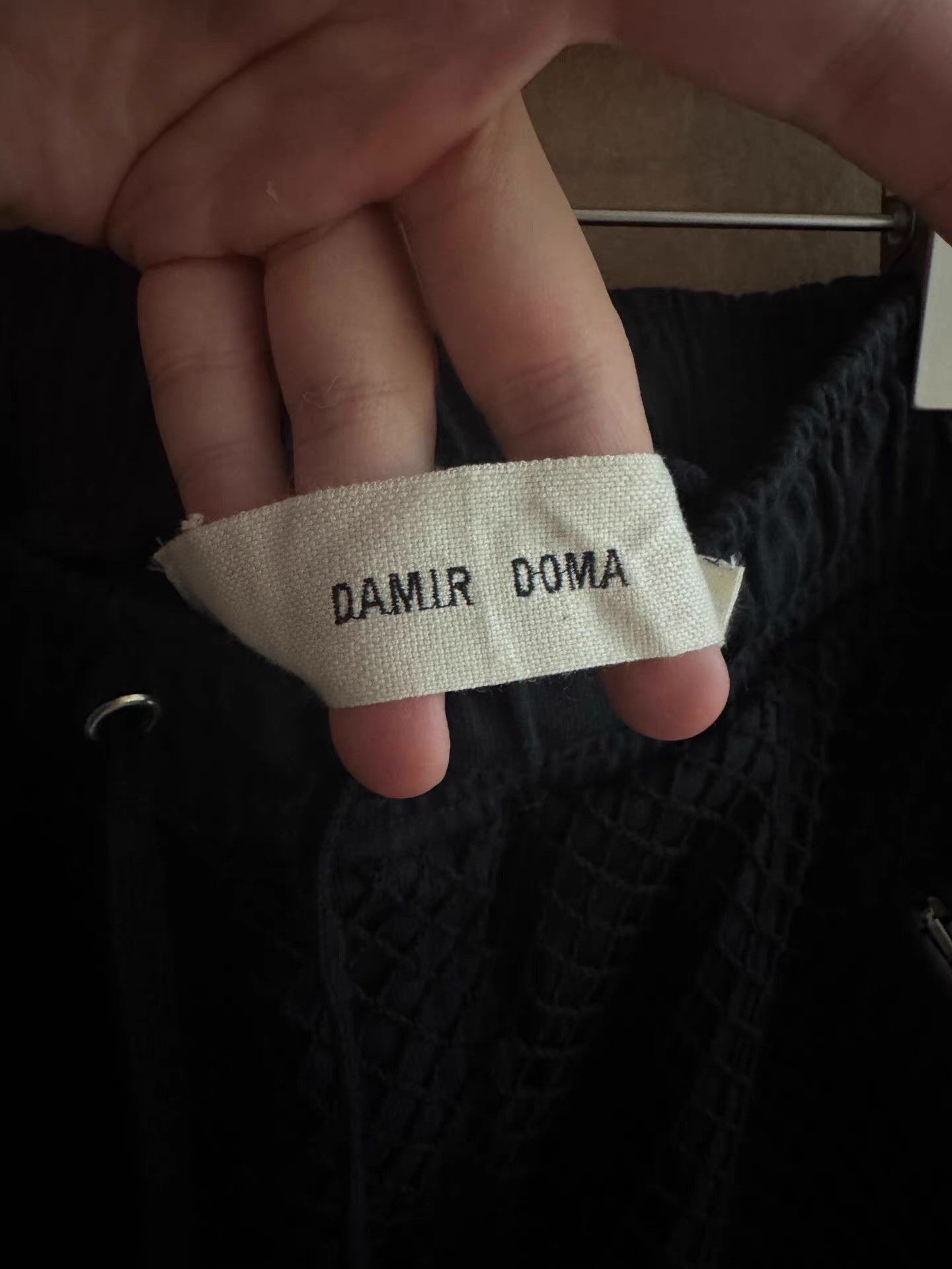 Damir Doma DAMIR DOMA Black Mesh Athletic Shorts Q16 Size US 36 / EU 52 - 2 Thumbnail