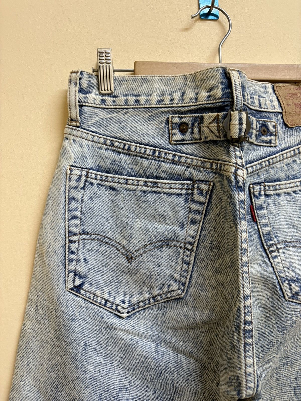 Levi's Vintage 90s Levis 701 XX Big E Back Buckle Selvedge Jeans Size US 30 / EU 46 - 7 Thumbnail