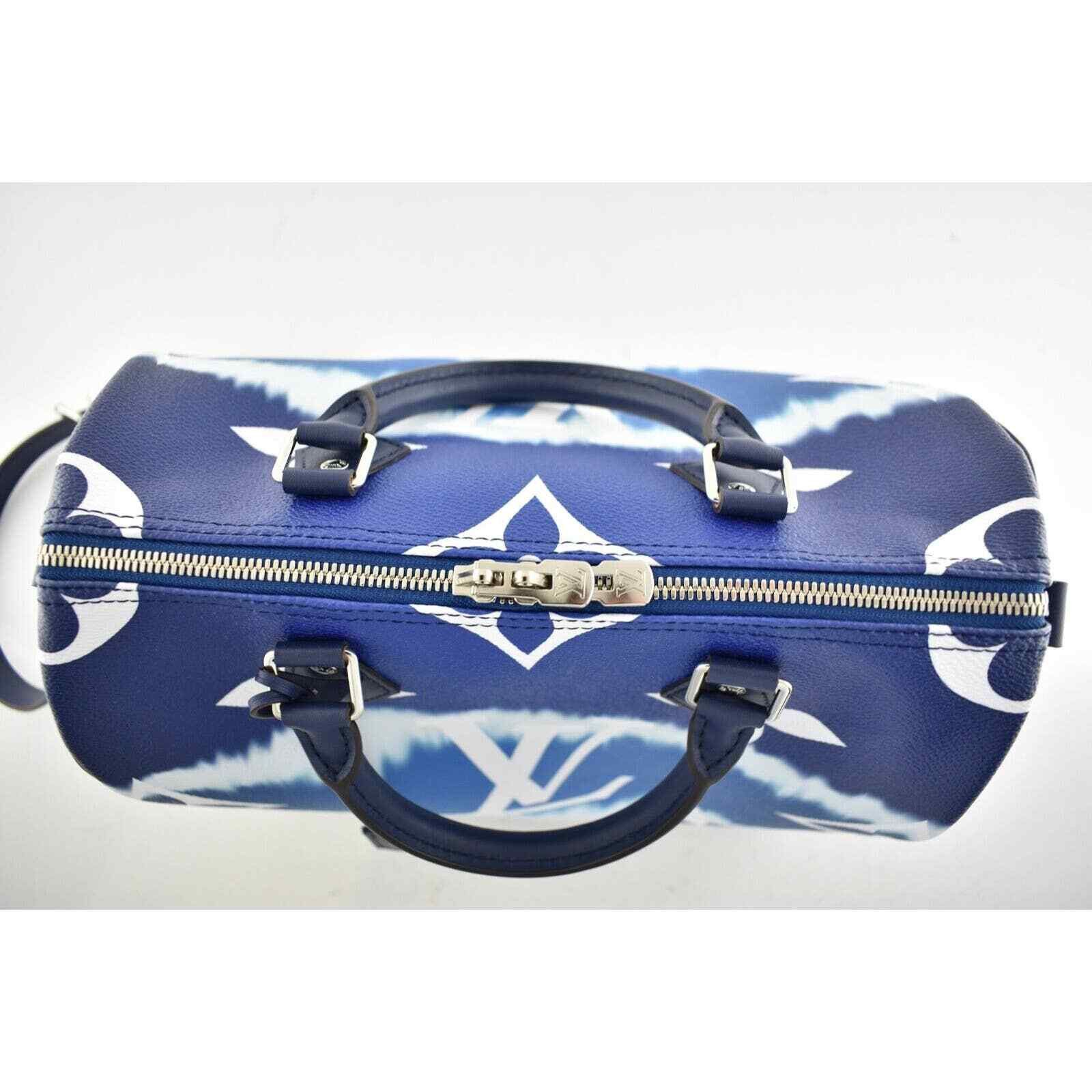 Louis Vuitton Louis Vuitton Blue White Monogram Crossbody Bag Size ONE SIZE - 9 Thumbnail