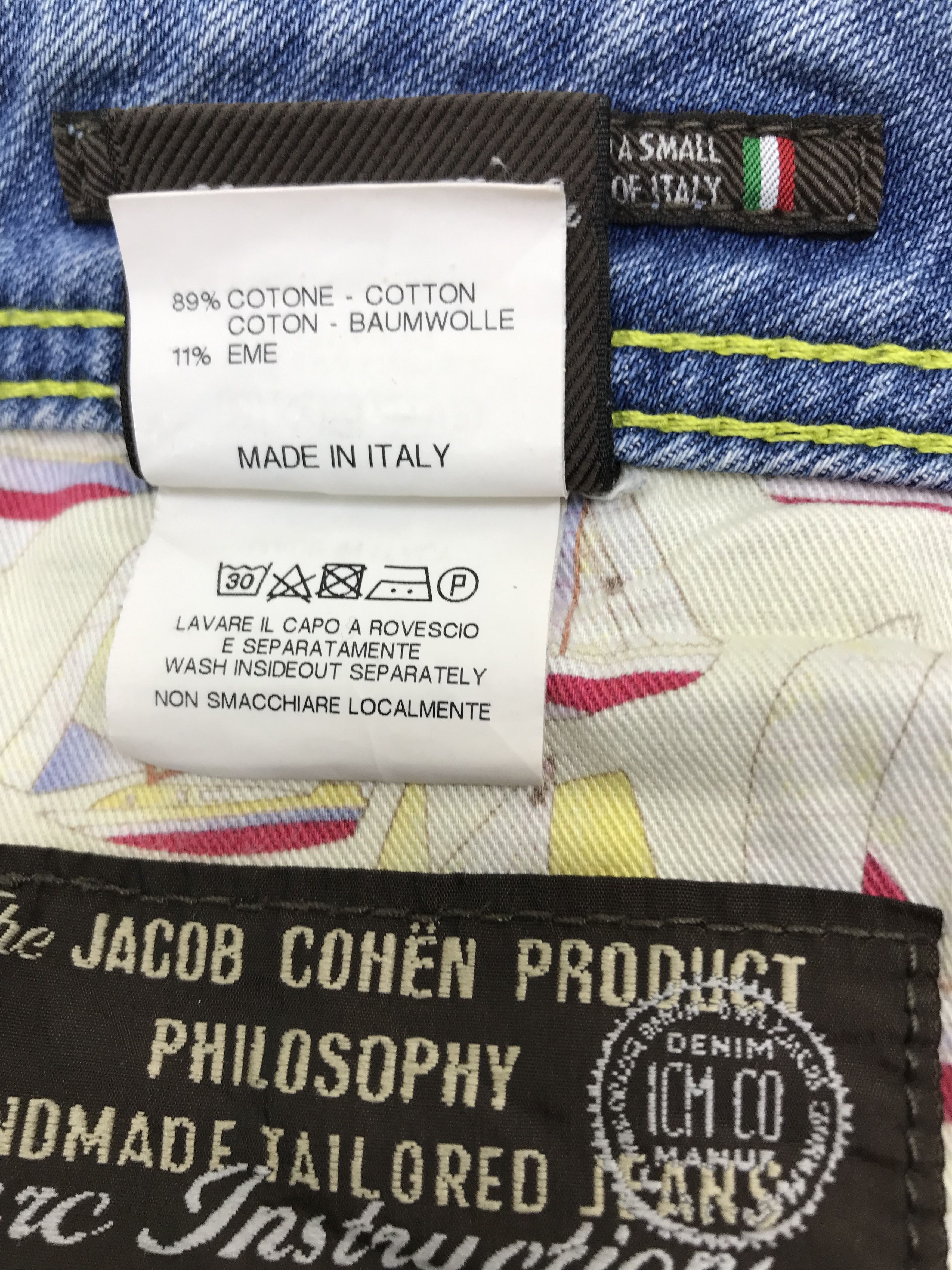 Jacob Cohen Vintage Jacon Cohen Blue Wash Jeans Size US 34 / EU 50 - 13 Thumbnail