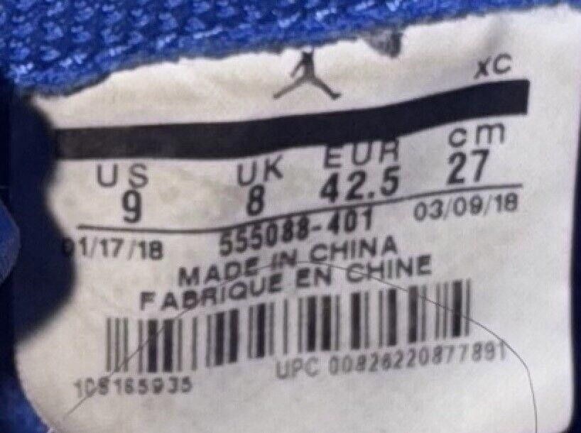 Jordan Brand Nike Air Jordan 1 Retro High OG Hyper Royal 555088-401 Sz 9 Size US 9 / EU 42 - 9 Thumbnail