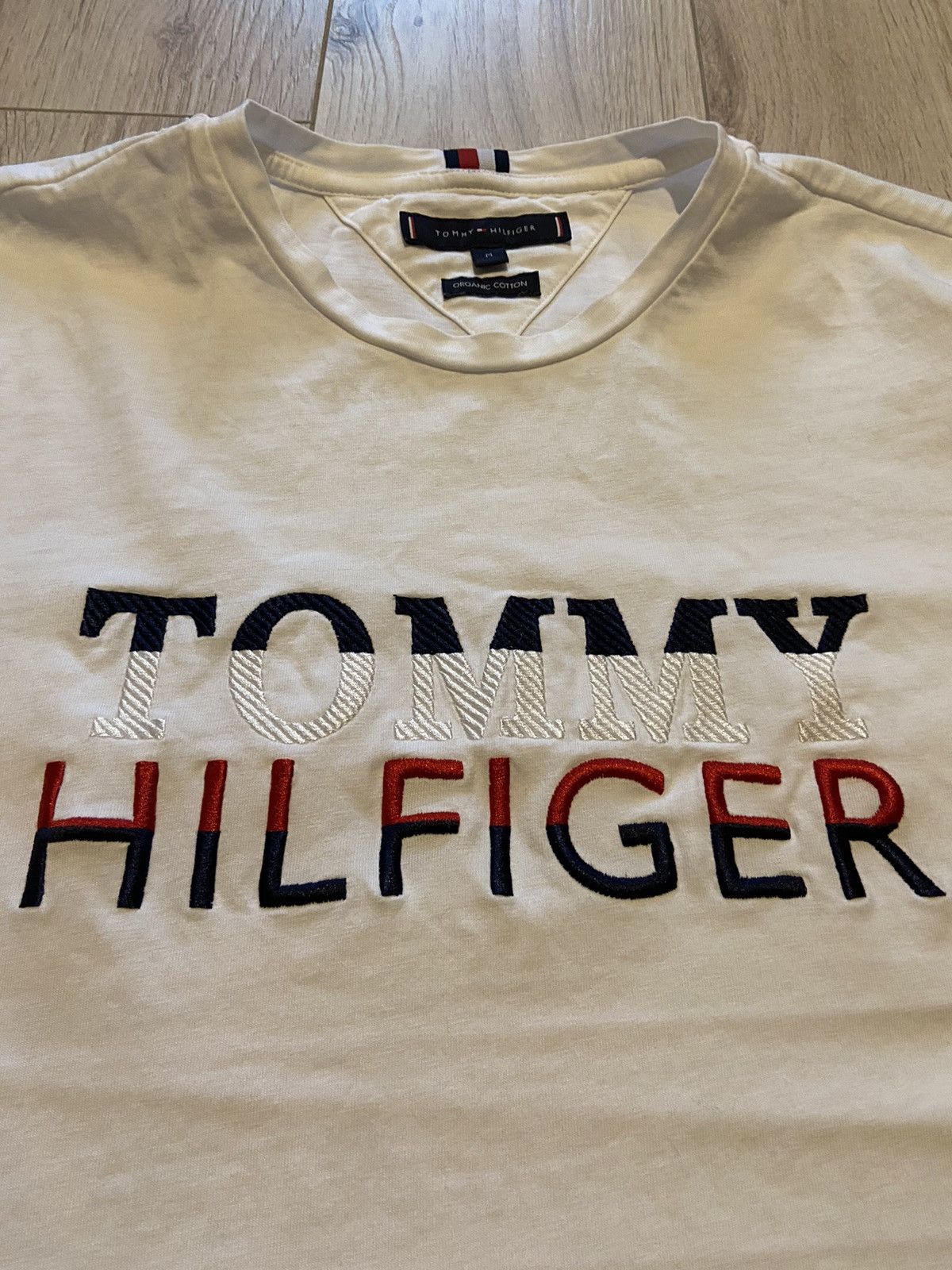 Tommy Hilfiger Tommy Hilfiger basic white logo print tee Size US M / EU 48-50 / 2 - 3 Thumbnail