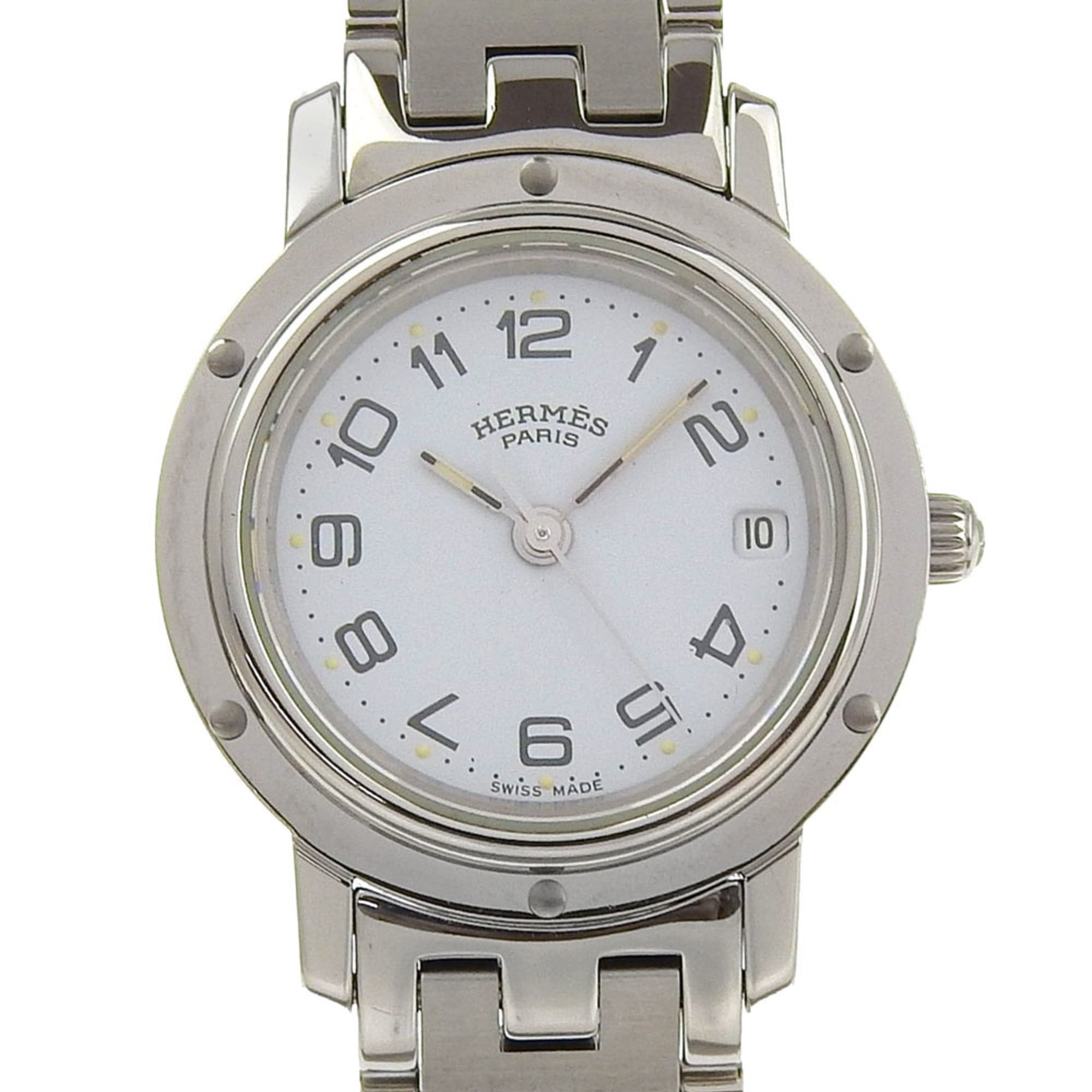 Hermès Clipper Watch CL4.210 Stainless Steel Quartz Analog  display picture 2