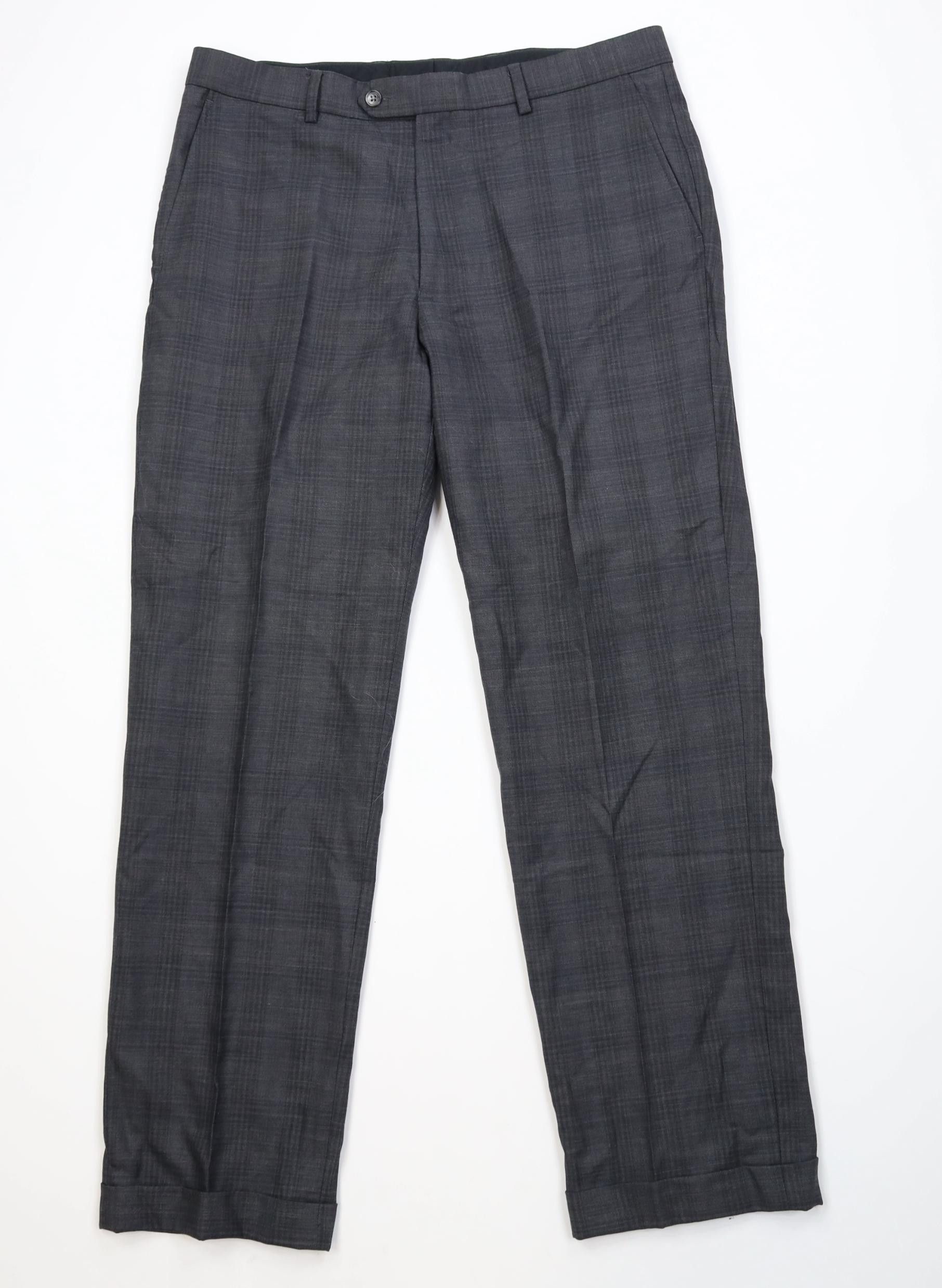 Vintage Vintage 90s Y2K Streetwear Chino Pants Trousers Gray Plaid Size US 36 / EU 52 - 1 Thumbnail