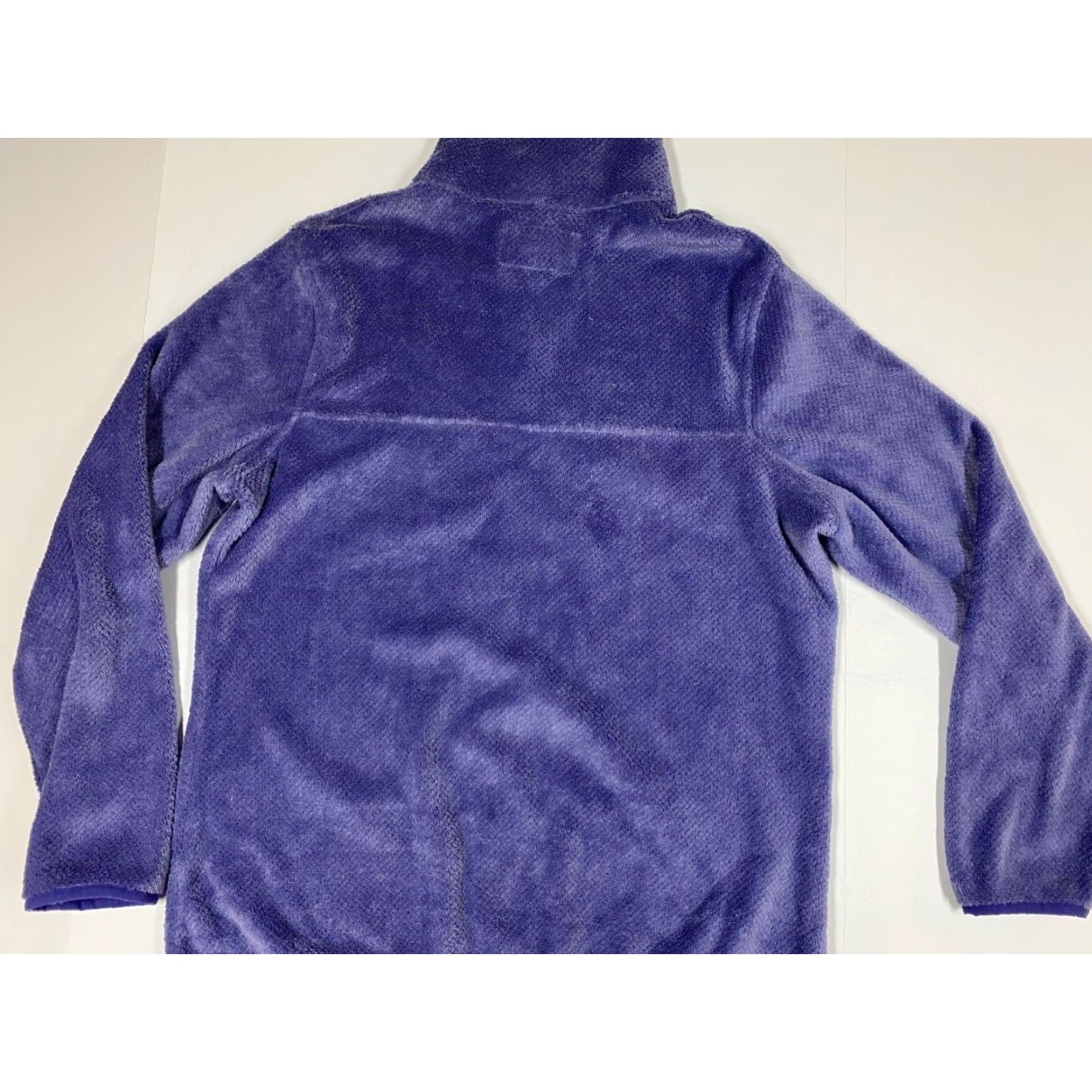 Vintage Jachs Sweater Womens Medium Purple Fleece Pullover Snap Puff Sleeve Bow Button Knit Chunky-Knit Long Sleeve Winter Regular Fit Solid Size M / US 6-8 / IT 42-44 - 7 Thumbnail