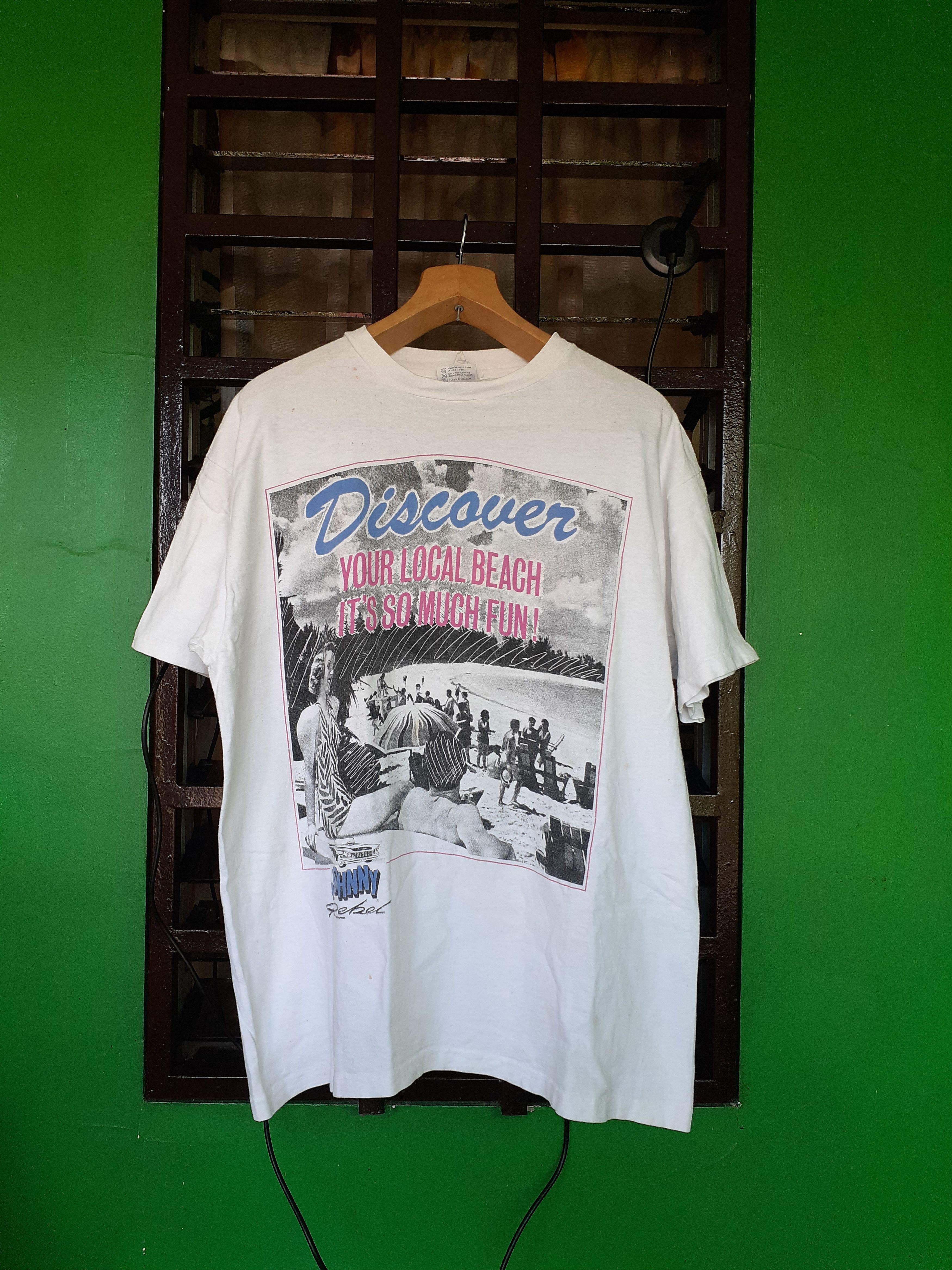 Vintage Vintage 80's Johnny Rebel Graphics Tee Size US XL / EU 56 / 4 - 1 Thumbnail