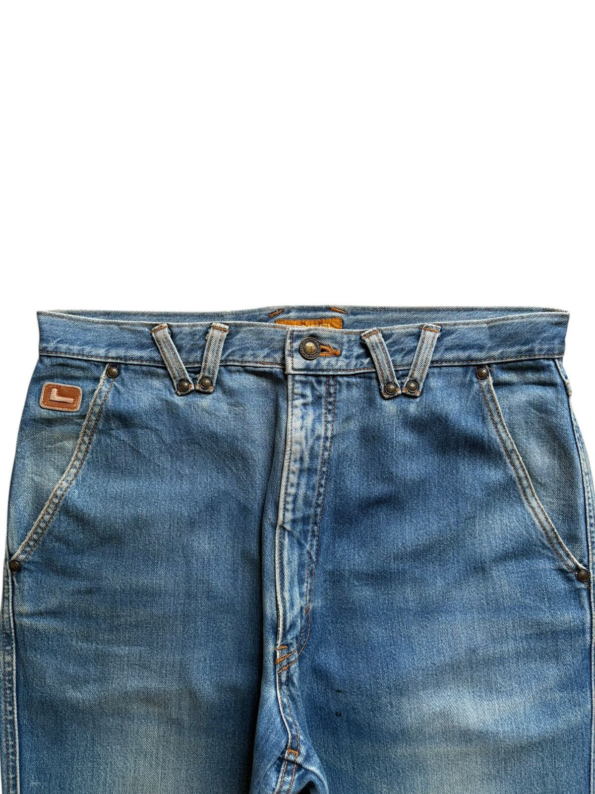 Japanese Brand Vintage Japanese Brand Mud Wash Embroidered Baggy Jeans Size US 34 / EU 50 - 4 Thumbnail