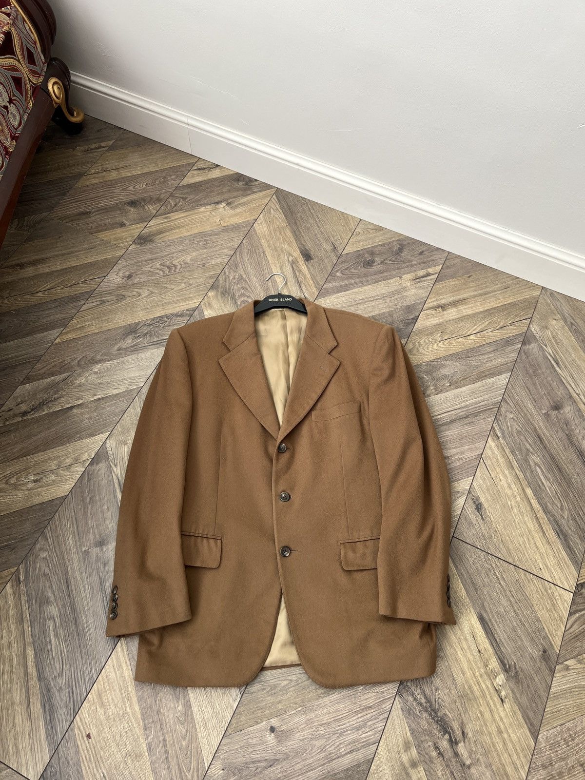 Corneliani × Designer × Vintage Vintage Corneliani Wool Cashmere Blazer Size 52R - 2 Thumbnail