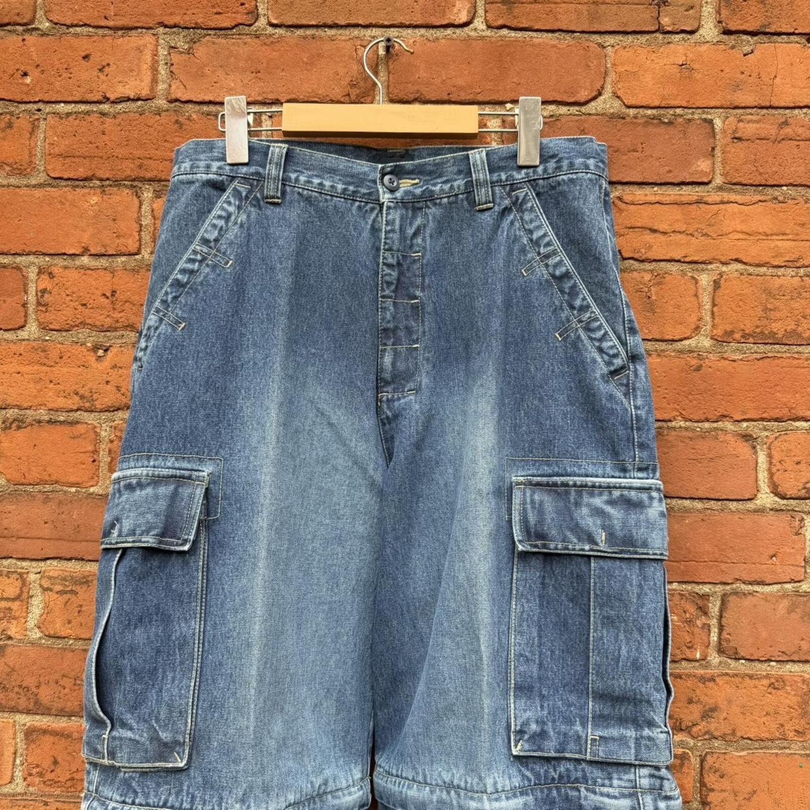 Other Vintage baileys point zip off denim cargo jeans 00s 32x30 Size US 32 / EU 48 - 2 Thumbnail
