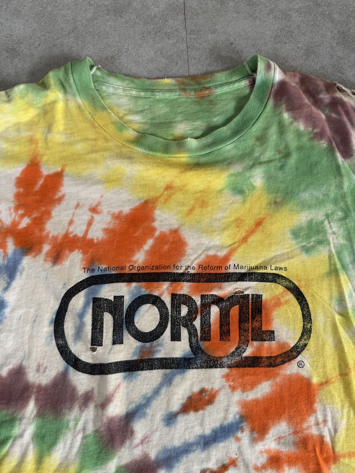 Vintage *RARE* VINTAGE 80s NORML tee Reform of Marijuana laws weed Size US XL / EU 56 / 4 - 2 Thumbnail