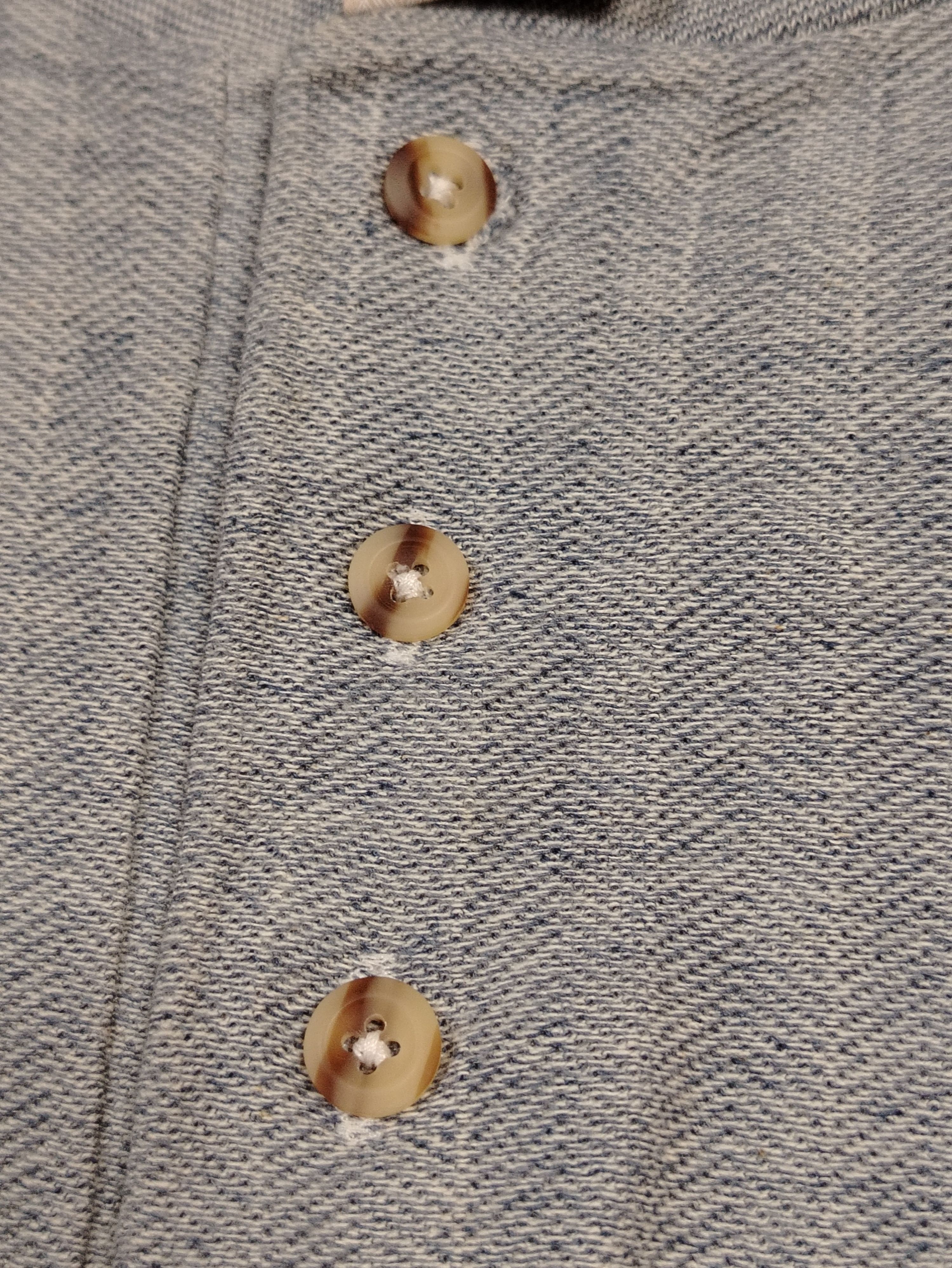 Maui and Sons Vintage Cal Cru Maui Henley Cotton Herringbone Size US M / EU 48-50 / 2 - 7 Thumbnail