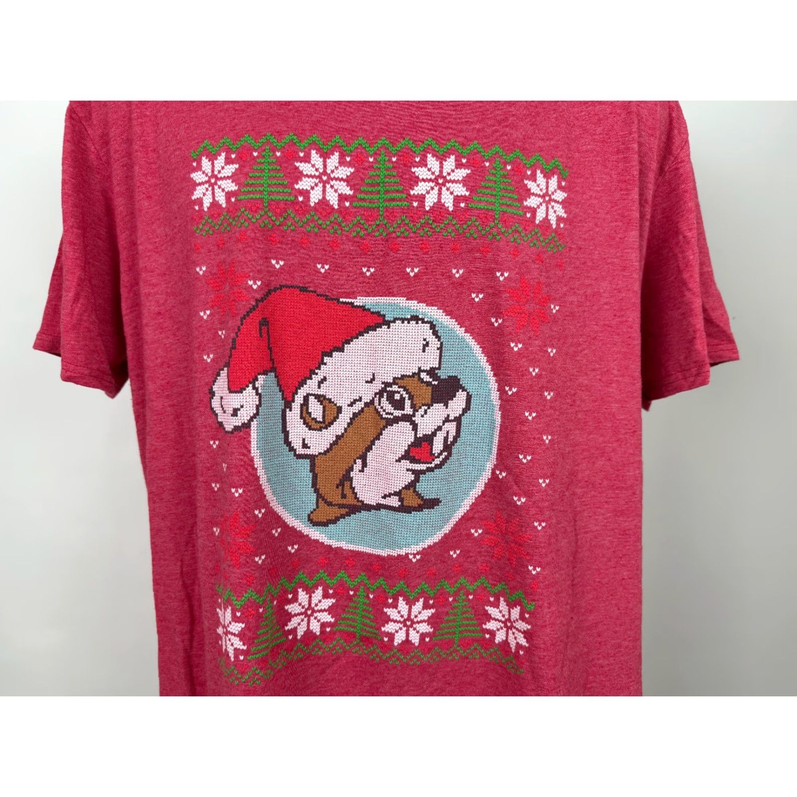 Vintage Buc-ee's Shirt T-Shirt Men XL Red Santa Claus Christmas Animals Holiday Graphic Print Short Sleeve Crew Neck Vintage: No Size US XL / EU 56 / 4 - 3 Thumbnail
