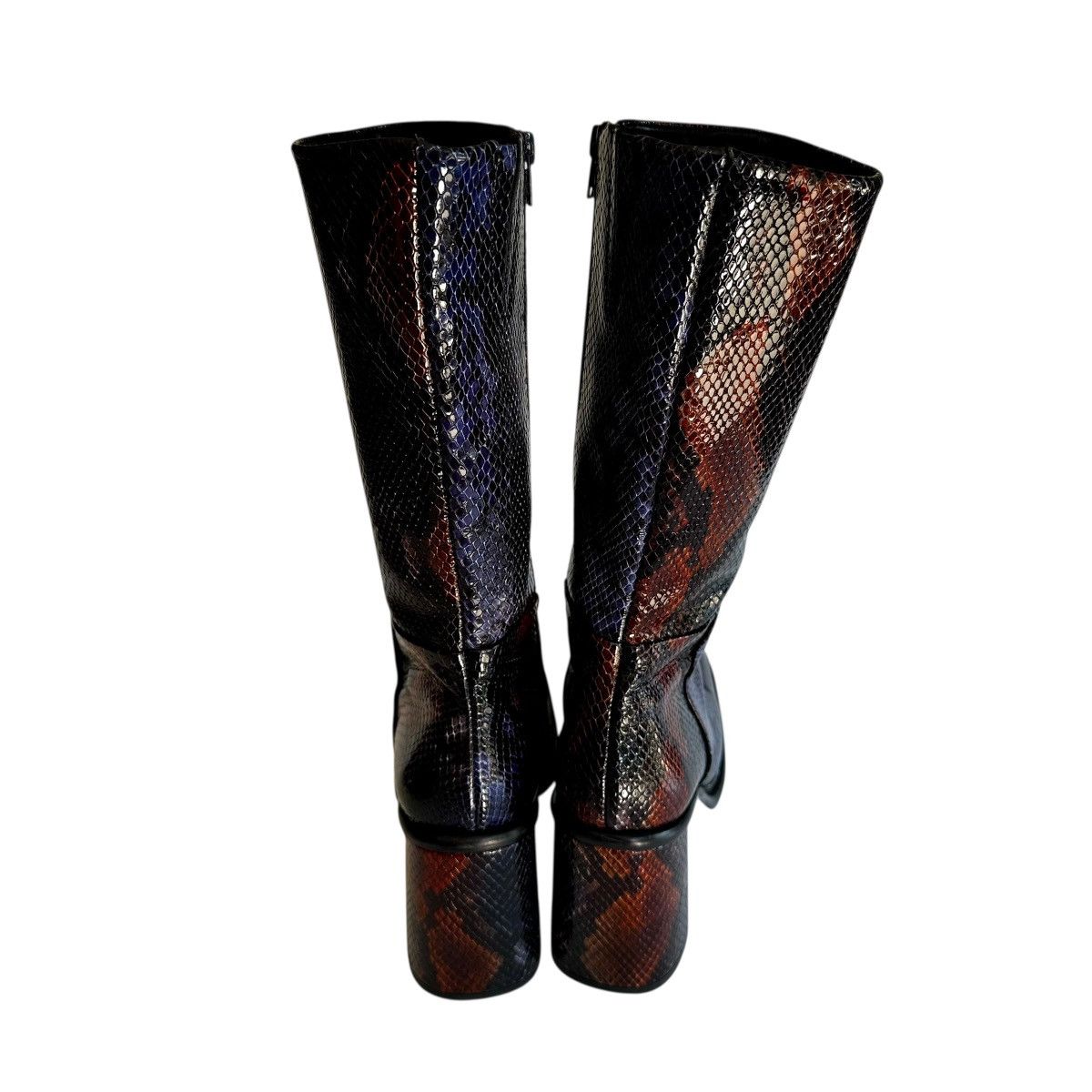 Miista MIISTA Abril Leather Snakeskin Embossed Womens Boots Size 39 Size US 9 / IT 39 - 6 Thumbnail